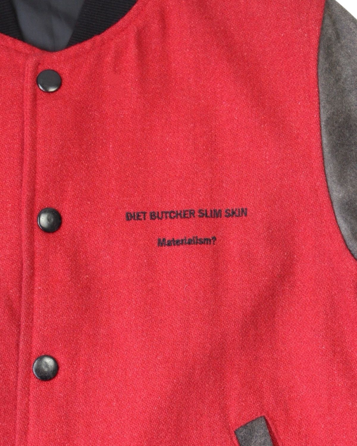 Diet Butcher Slim Skin SS2008 DIET BUTCHER SLIM SKIN “MATERIALISM?” VARSITY JACKET Size US M / EU 48-50 / 2 - 8 Thumbnail