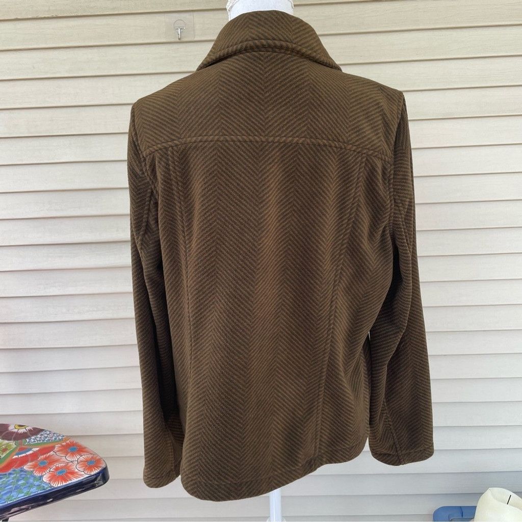 Isaac Mizrahi Isaac Mizrahi LIVE Asymmetrical Zip Herringbone Jacket Sz L Size L / US 10 / IT 46 - 3 Thumbnail