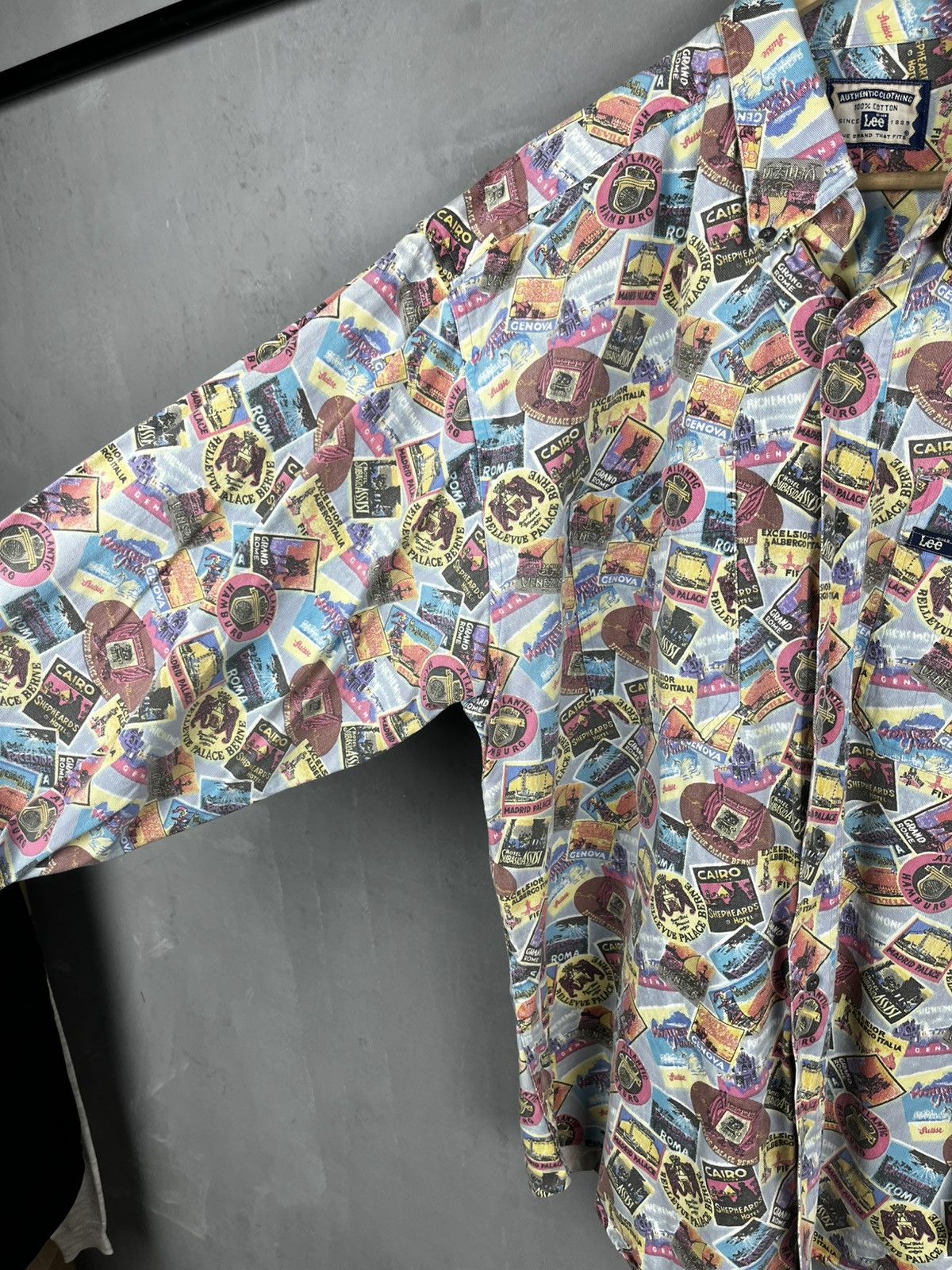 Lee Lee button t shirt vintage 90s Size US L / EU 52-54 / 3 - 9 Thumbnail