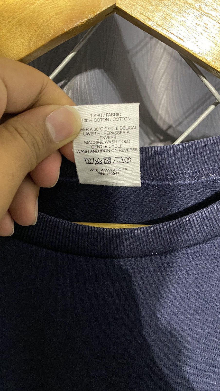 A.P.C. A.P.C. USA SWEATSHIRT BLUE MEDIUM Size US M / EU 48-50 / 2 - 5 Thumbnail