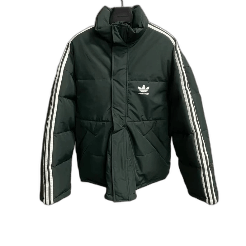 Balenciaga Balenciaga Green Embroidered Logo Down Jacket-yf Size US M / EU 48-50 / 2 - 1 Thumbnail