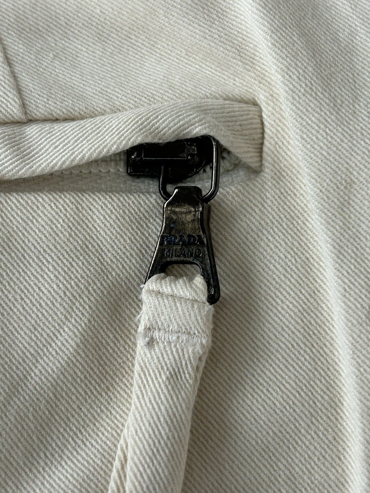 Prada NOS Prada Vintage Slacks White Size US 31 - 10 Thumbnail