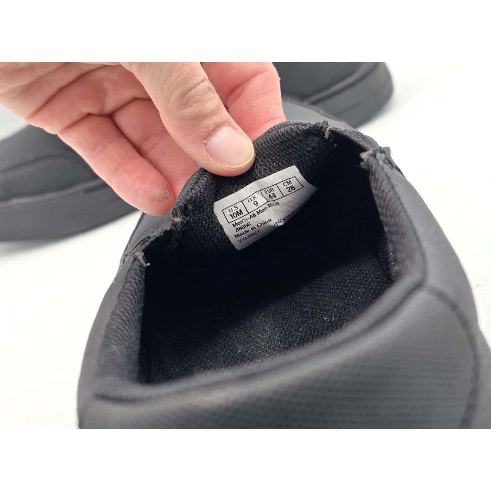 Scholl Dr. Scholl's Valiant Slip-Resistant Sneaker Black Slip On Work - Sz 10 M Men's Shoes Size US 10 / EU 43 - 6 Thumbnail