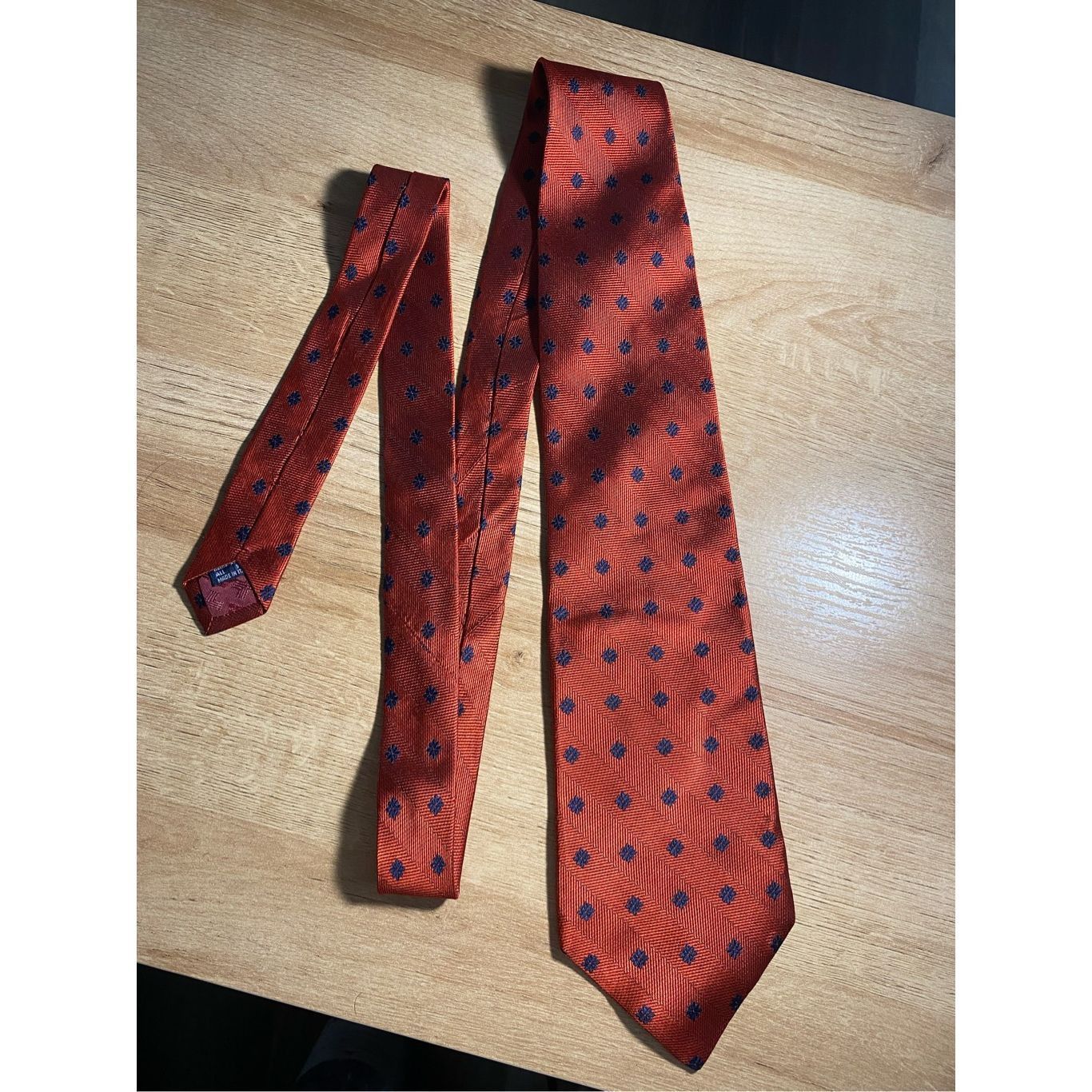 Daniel Hechter Daniel Hechter Paris Red Blue Flower Neck Tie, MSRP $89 Size ONE SIZE - 8 Thumbnail