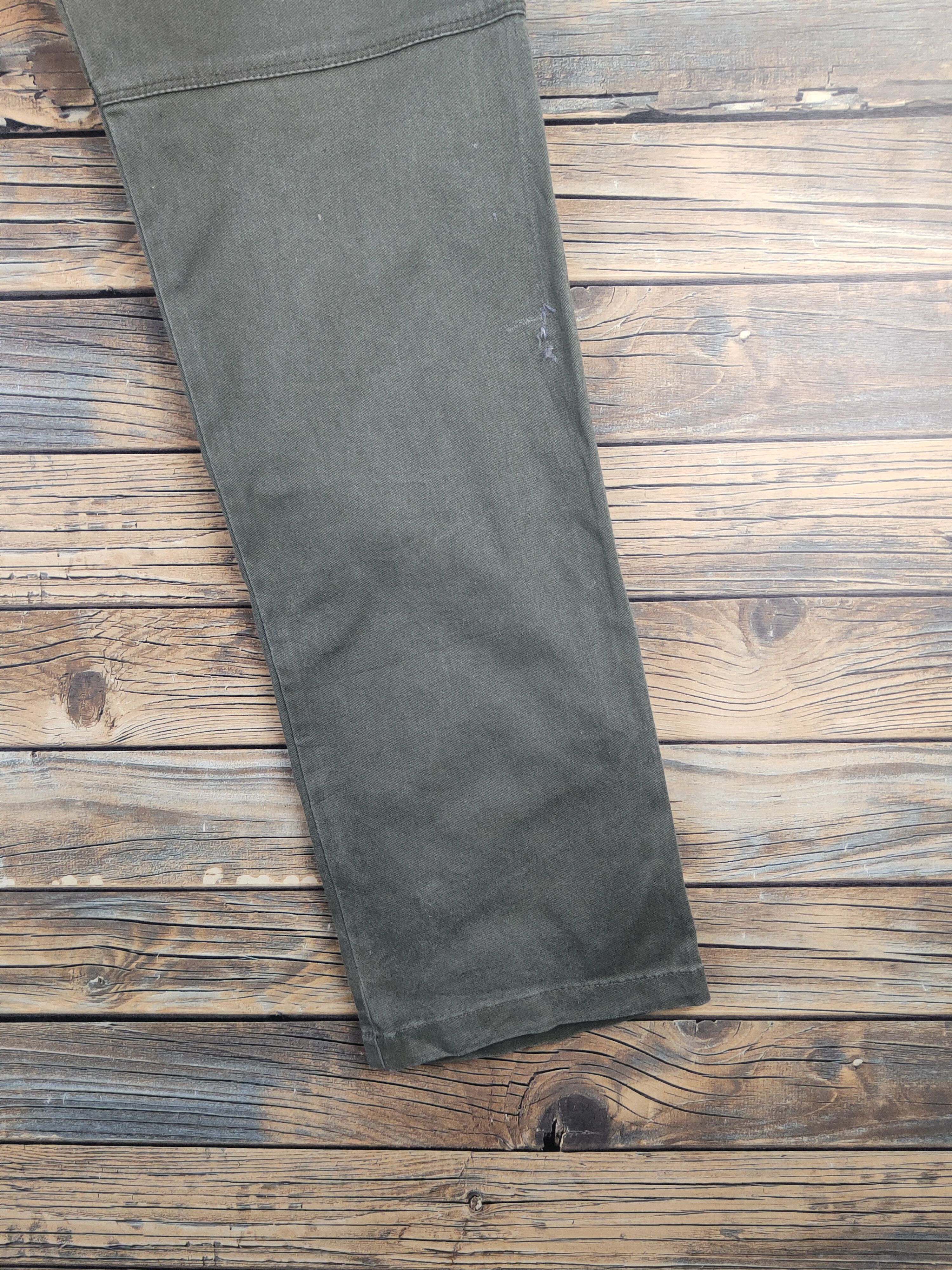 Japanese Brand DL Burtle Army Green Multipocket Cargo Pants #46-223T Size US 30 / EU 46 - 14 Thumbnail