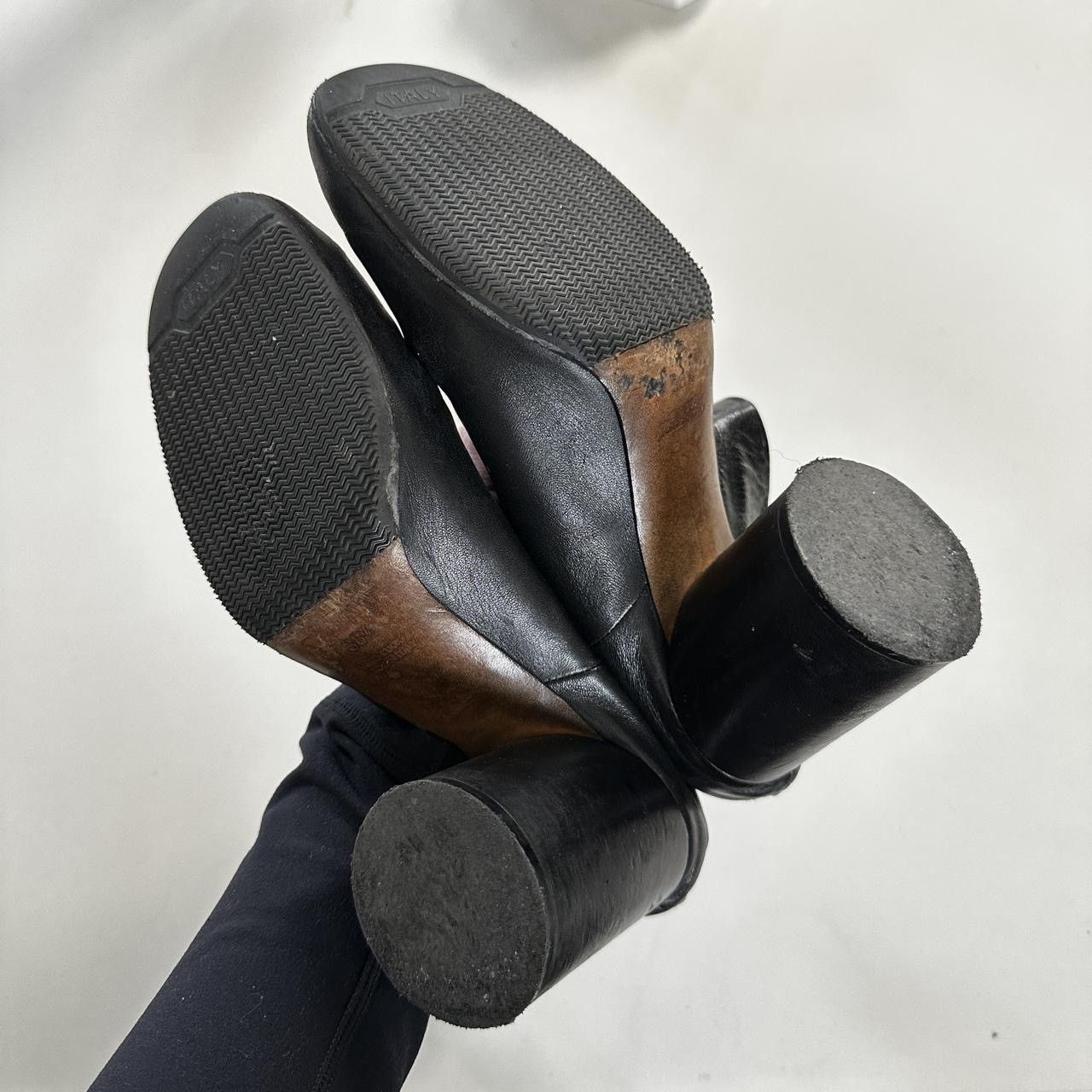 Maison Margiela Maison Martin Margiela Round Toe Leather Boots 'Black' Size US 7.5 / IT 37.5 - 5 Thumbnail
