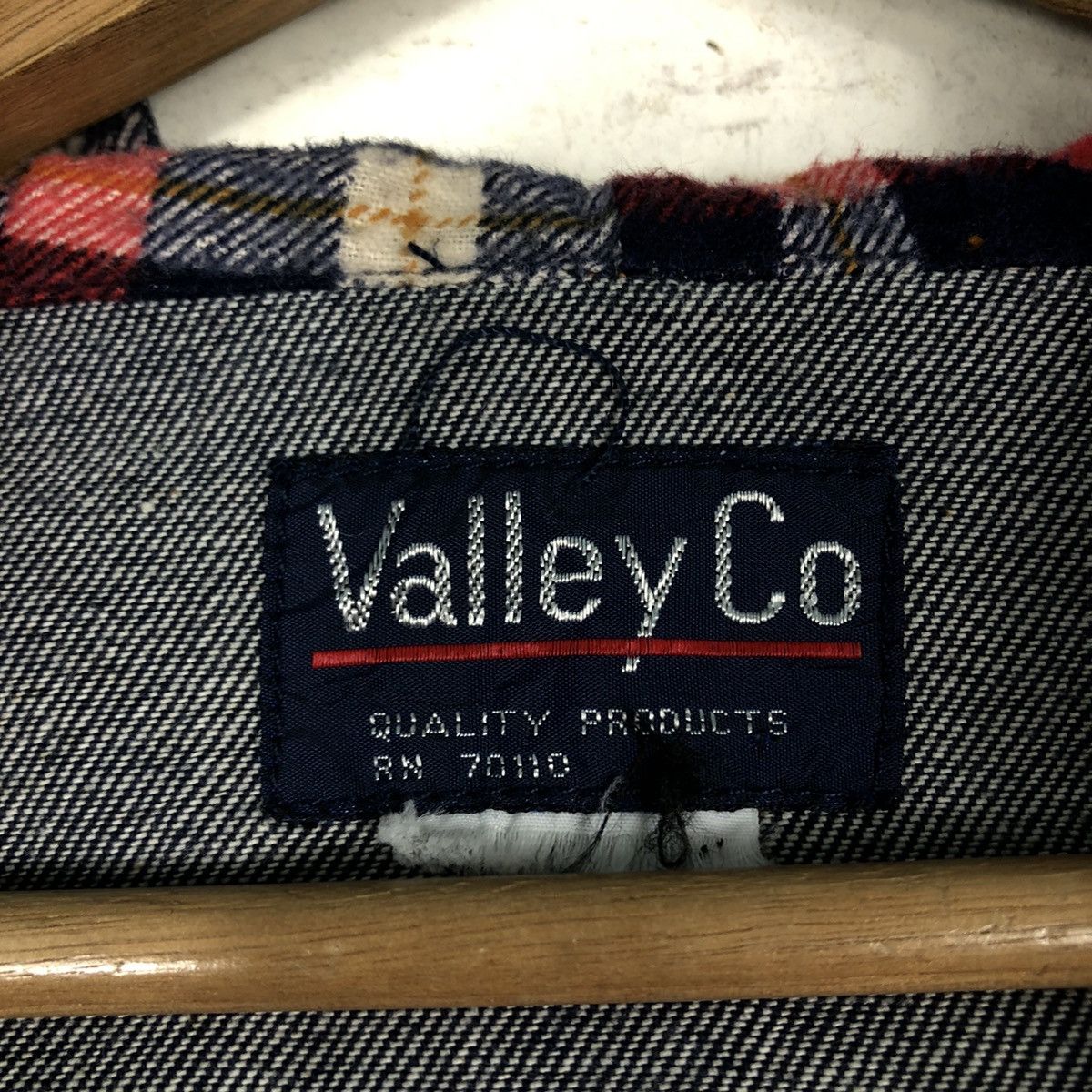 Japanese Brand 📌Vintage Denim Jacket Biker Design Valley Co Hoodie Size US M / EU 48-50 / 2 - 20 Thumbnail