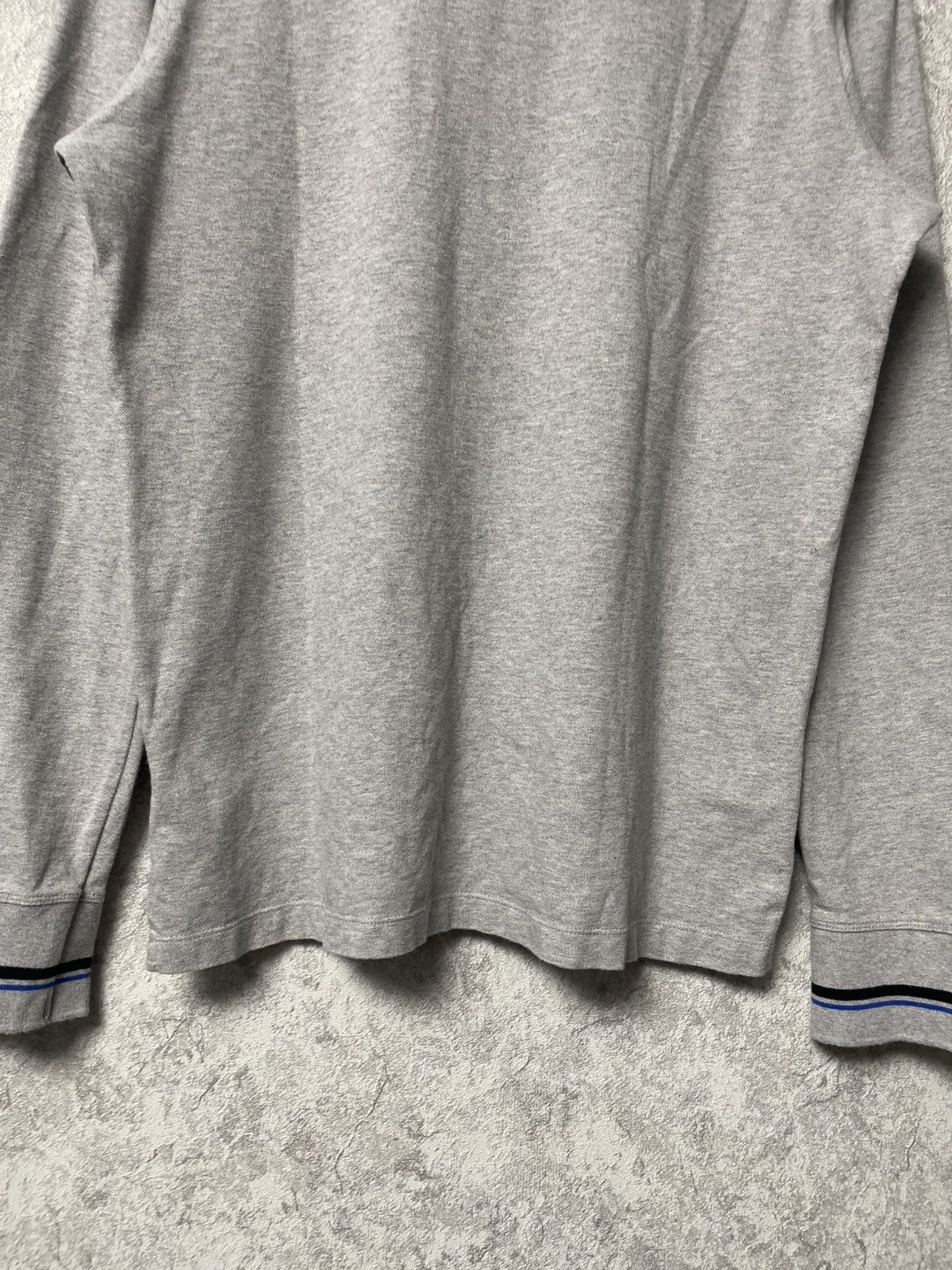 Diesel Vintage Diesel Metallic Logo Gray Long Sleeve Polo Shirt Size US L / EU 52-54 / 3 - 15 Thumbnail