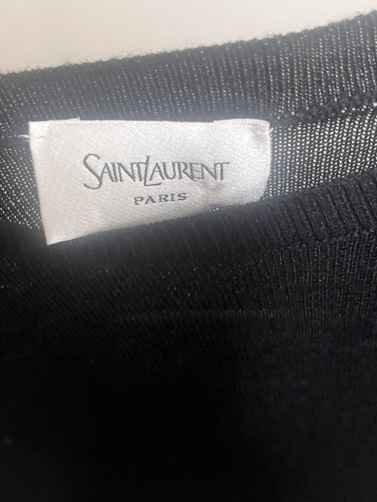 Saint Laurent Paris Fine-Gauge Crew Sweater Sz L Size US L / EU 52-54 / 3 - 5 Thumbnail