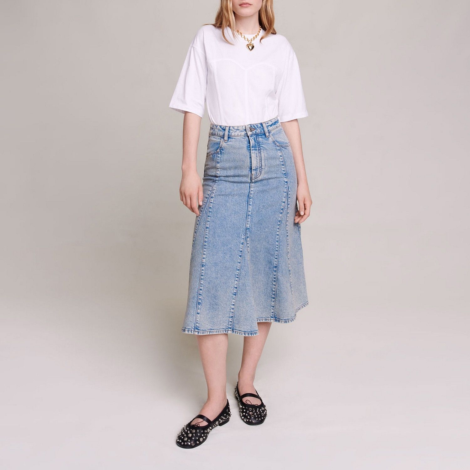 Maje Blue skirt Size 30" / US 8 / IT 44 - 2 Thumbnail