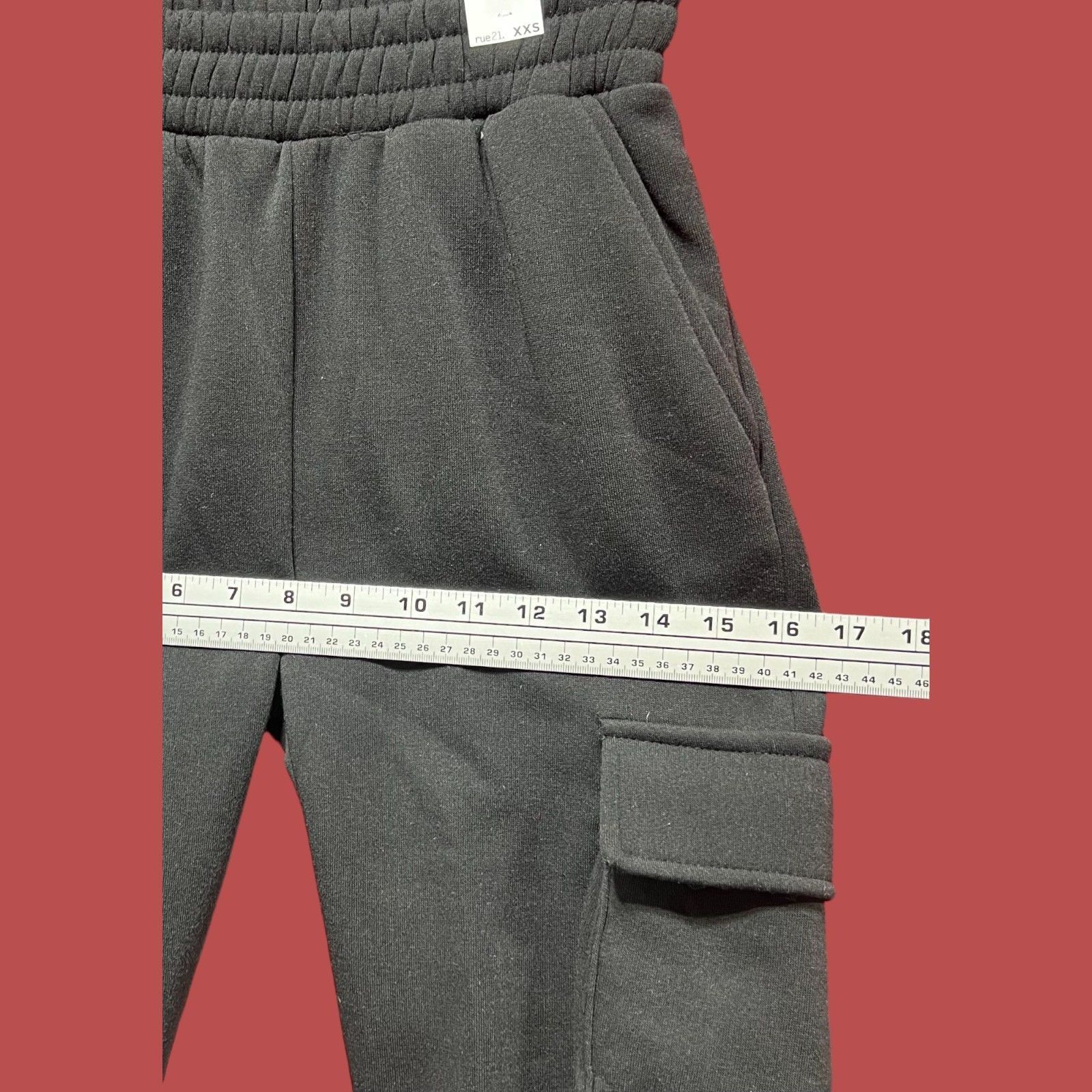 rue21 Rue 21 - Women's Cargo Sweatpants - Black - XXS Size 24" / US 00 / IT 34 - 4 Thumbnail