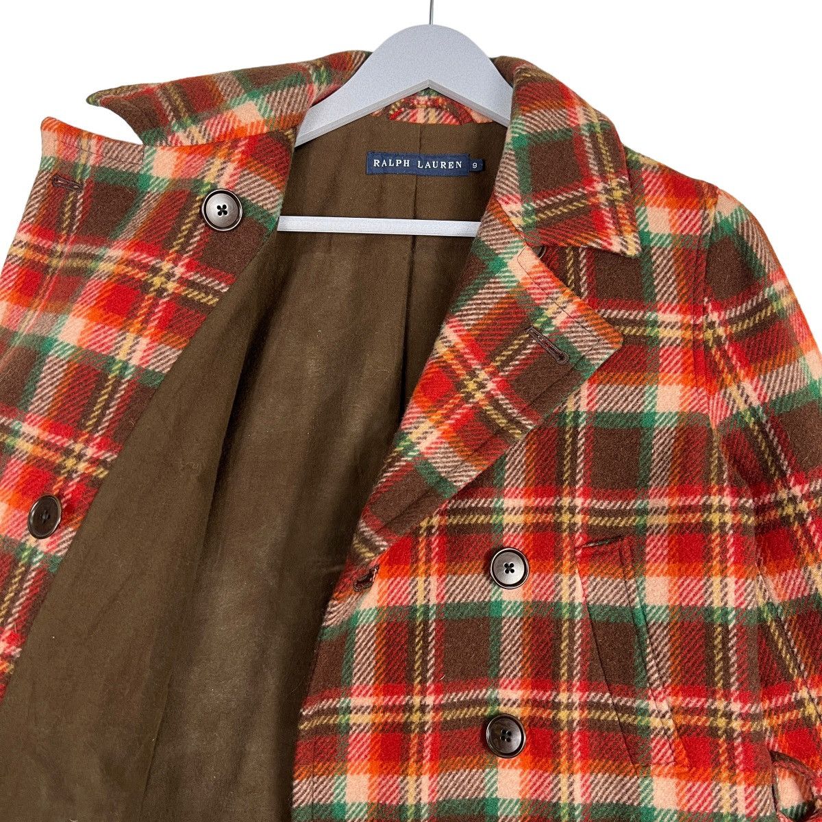Ralph Lauren 🔥 RALPH LAUREN WOOL PLAID DOUBLE BREAST Size US S / EU 44-46 / 1 - 10 Thumbnail