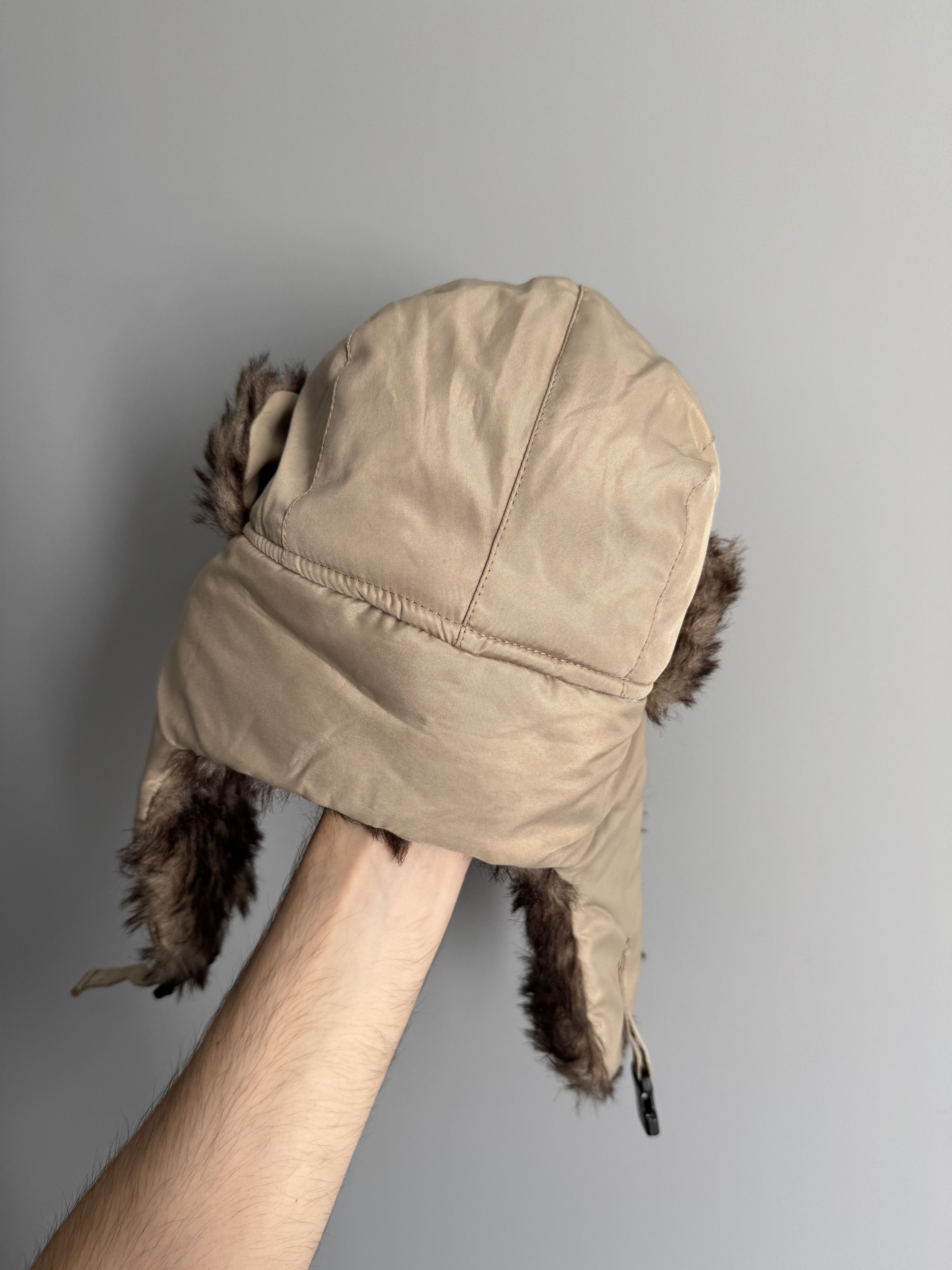 Japanese Brand Vintage Nylon Ushanka Fuzzy Warm Trapper Fur Hat Size ONE SIZE - 5 Thumbnail