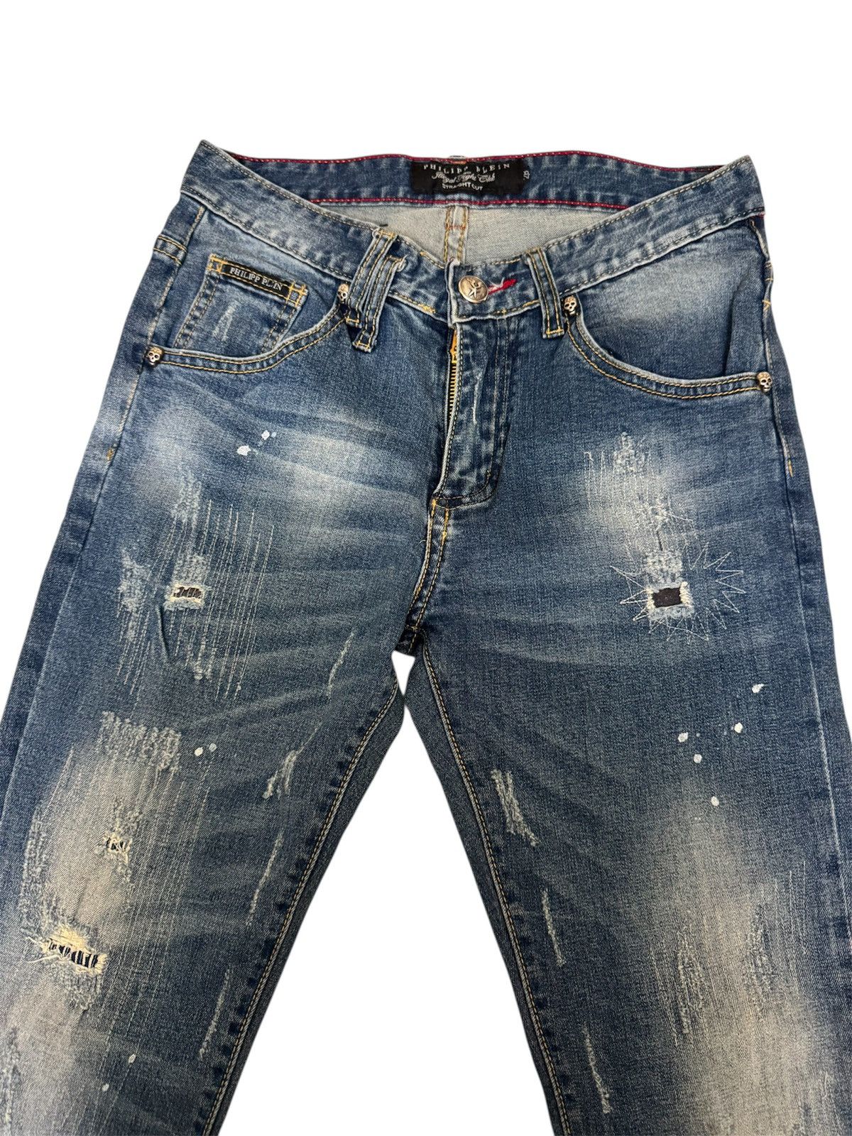 Philipp Plein Philipp Plein straight-cut distressed jeans. Size US 29 - 4 Thumbnail