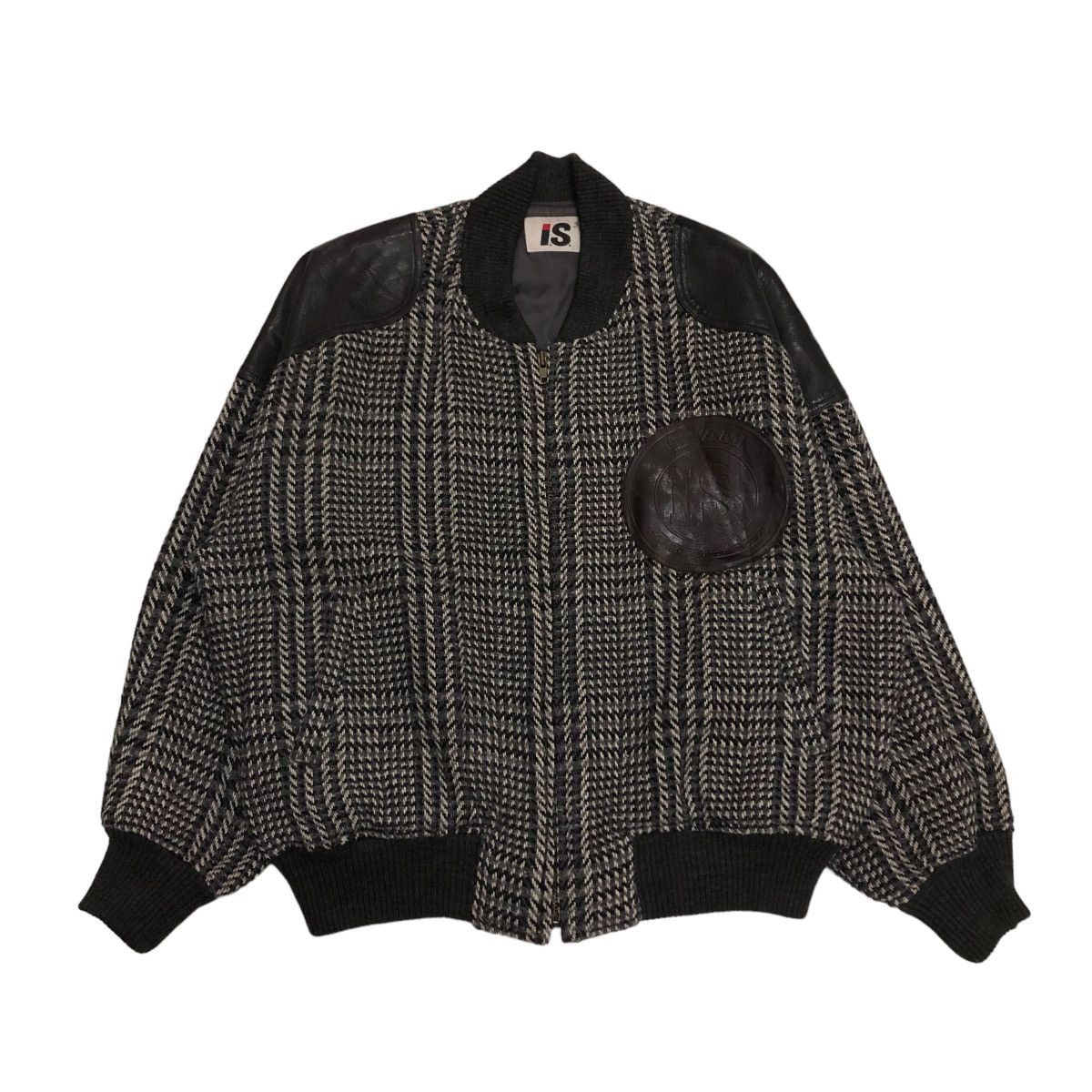 Issey Miyake 🔥VINTAGE 80’s WOOL HERRINGBONE BOMBER JACKET ISSEY MIYAKE Size US M / EU 48-50 / 2 - 1 Thumbnail