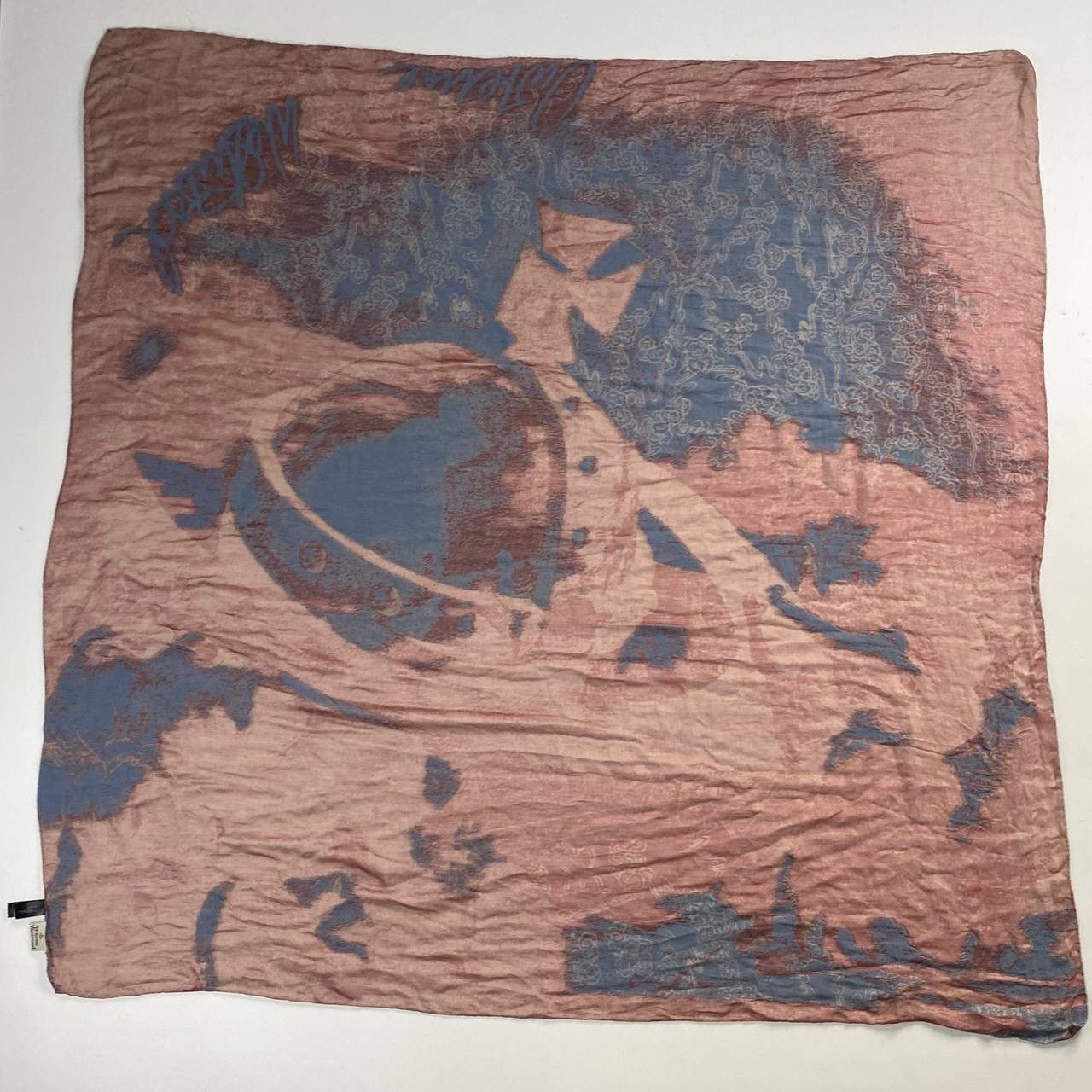 Vivienne Westwood Vivienne Westwood Silk Scarf Huge Logo Handicraft Size ONE SIZE - 1 Thumbnail