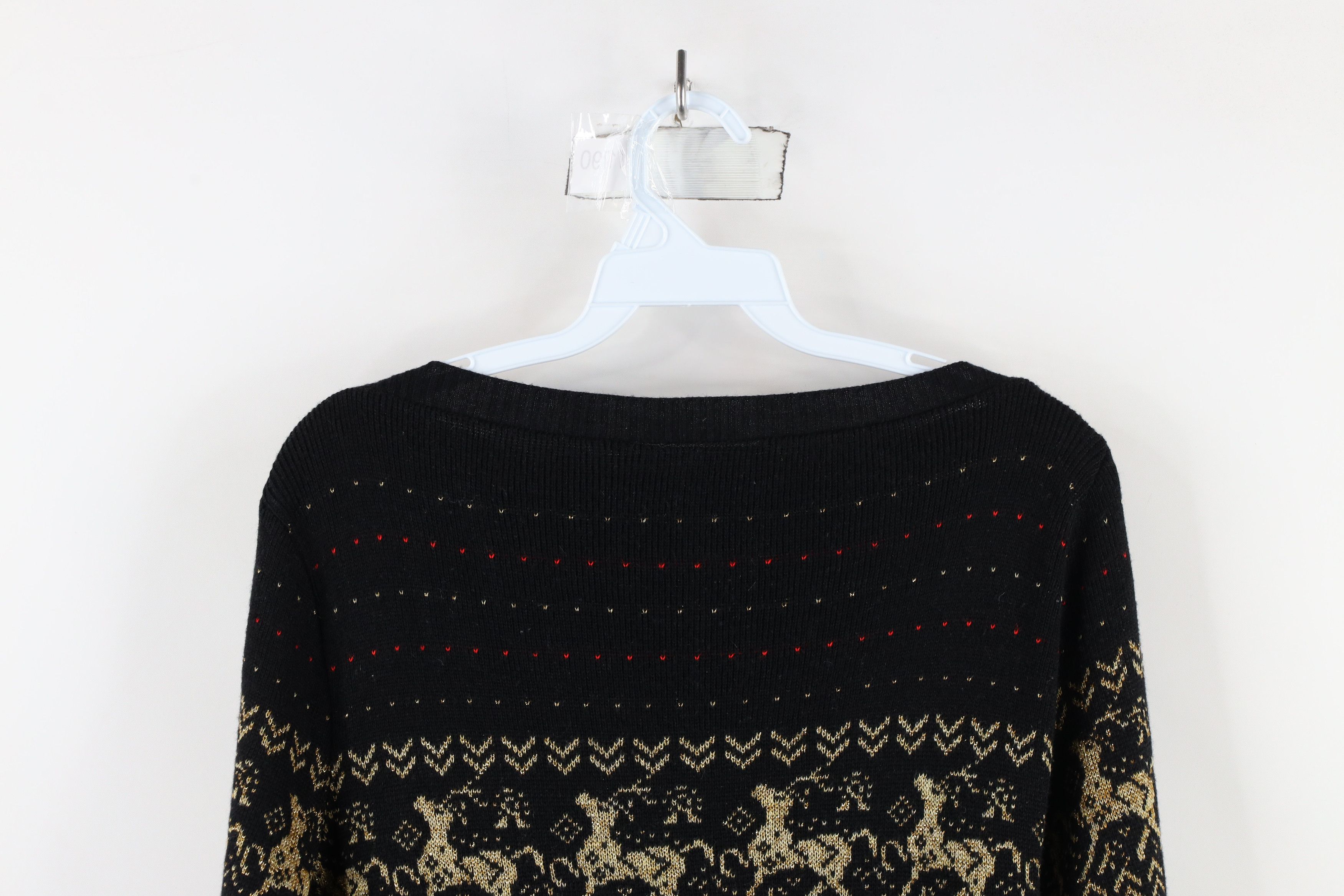 Vintage Vintage 70s Streetwear Christmas Reindeer Knit Sweater USA Size S / US 4 / IT 40 - 13 Thumbnail
