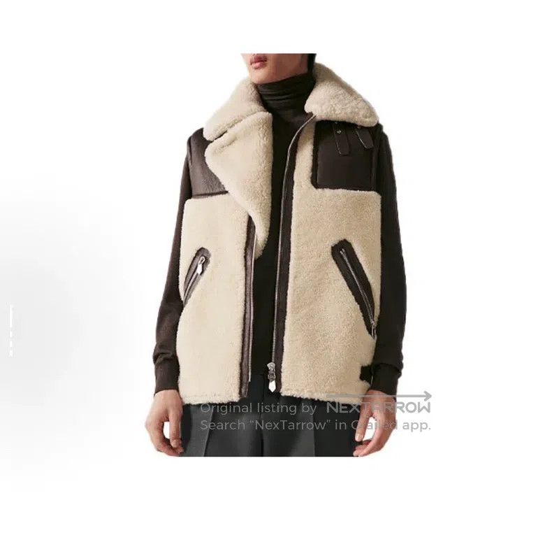 Hermes Hermes Sheepskin and Fur Vest Size US M / EU 48-50 / 2 - 1 Thumbnail