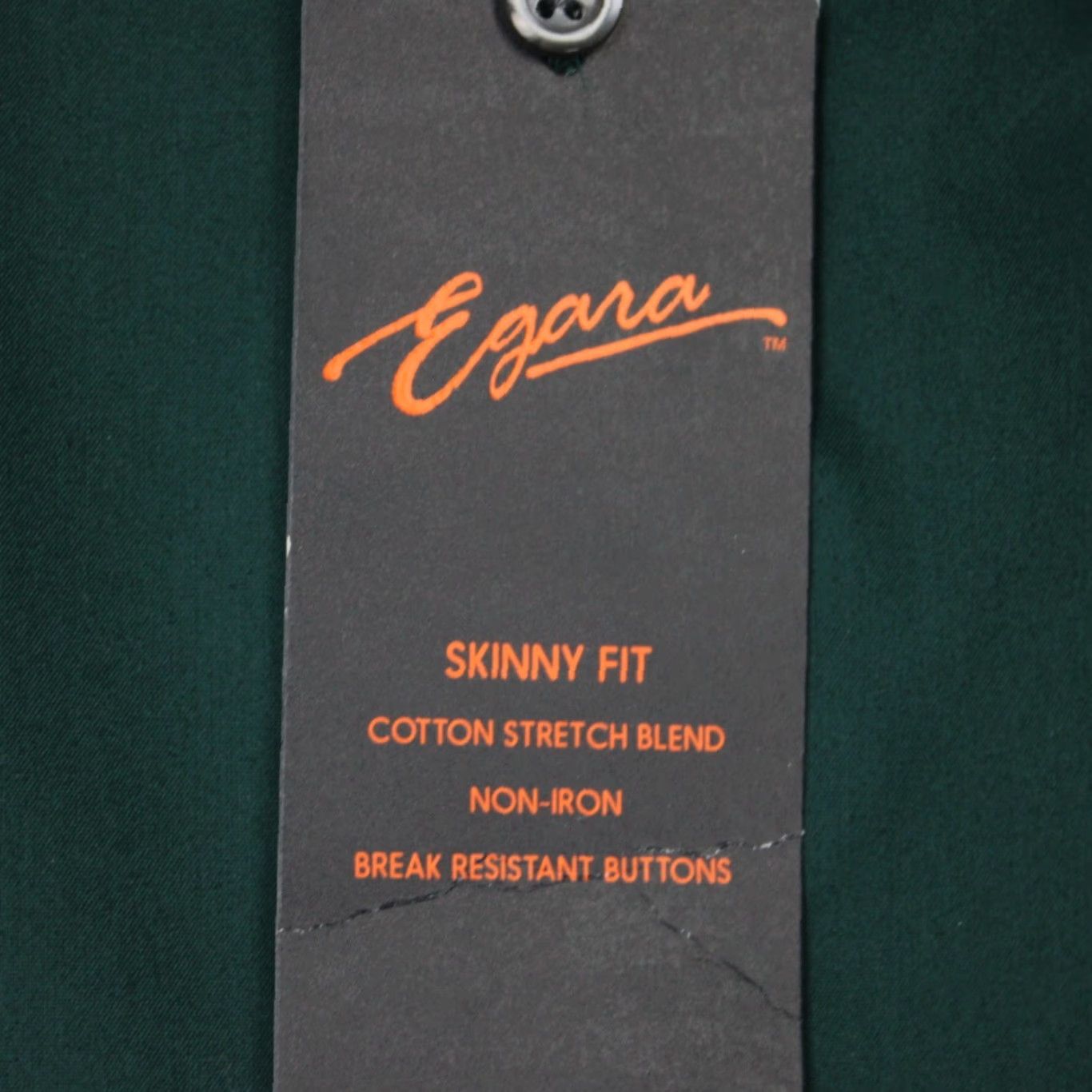 Egara Egara Dress Shirt Mens 16, 32/33 Green Regular Long Sleeve Button Shirt Size 42R - 7 Thumbnail
