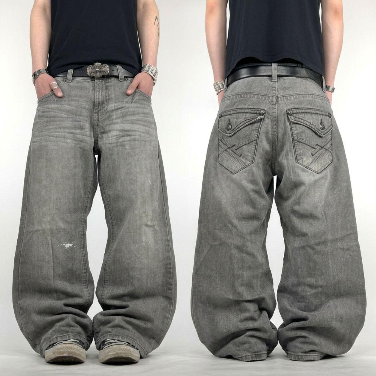Japanese Brand Archive JOHNNY WOLF Visual Kei ankle zipper's jeans