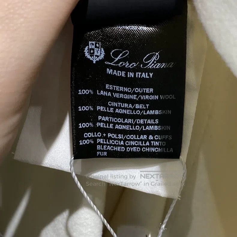 Loro Piana Loro Piana Ivory Dragon Cat Collar Wool Overcoat Size M / US 6-8 / IT 42-44 - 4 Thumbnail