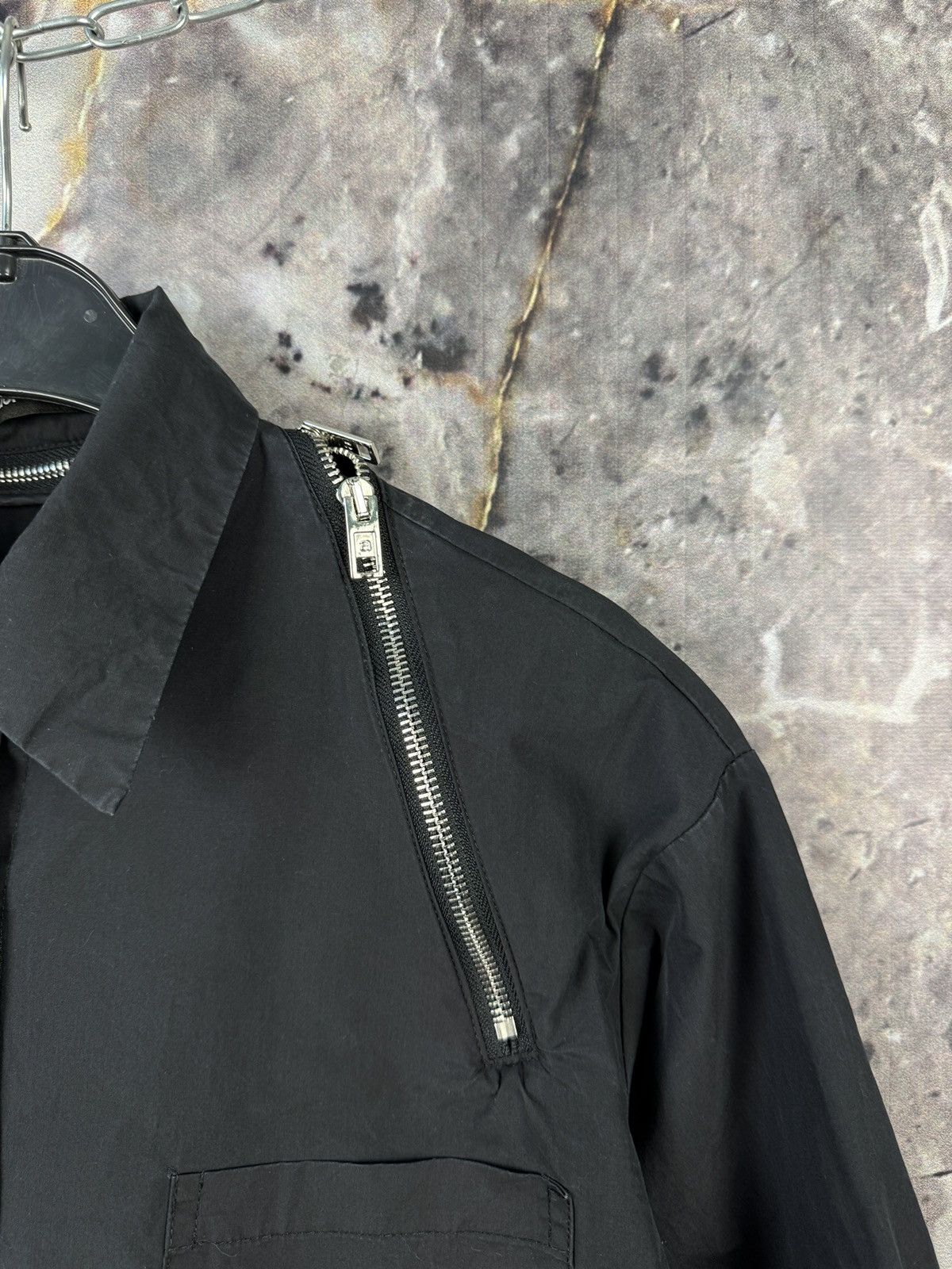 Alexander Wang Alexander Wang Black Shirt Long Sleeve Zip Detail Designer Size S / US 4 / IT 40 - 8 Thumbnail