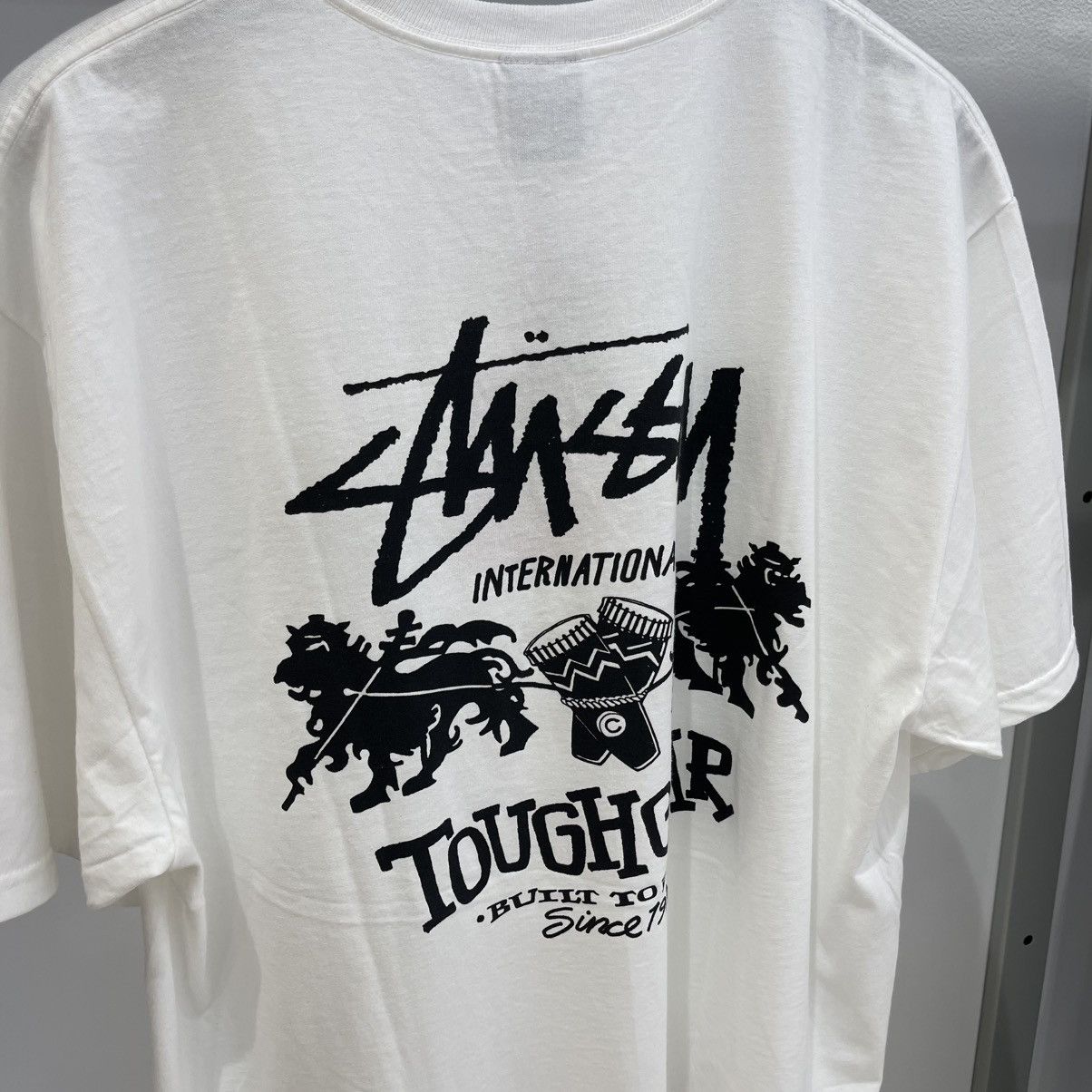 Stussy Stussy Tough Gear International Tee White Size US XL / EU 56 / 4 - 4 Thumbnail