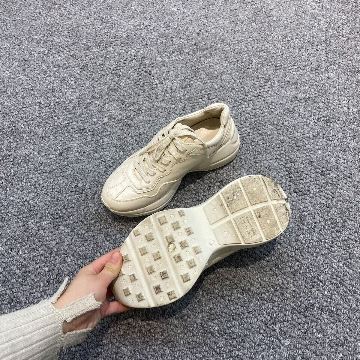 Gucci Gucci Rhyton Leather Sneakers Size US 7 / IT 37 - 3 Thumbnail