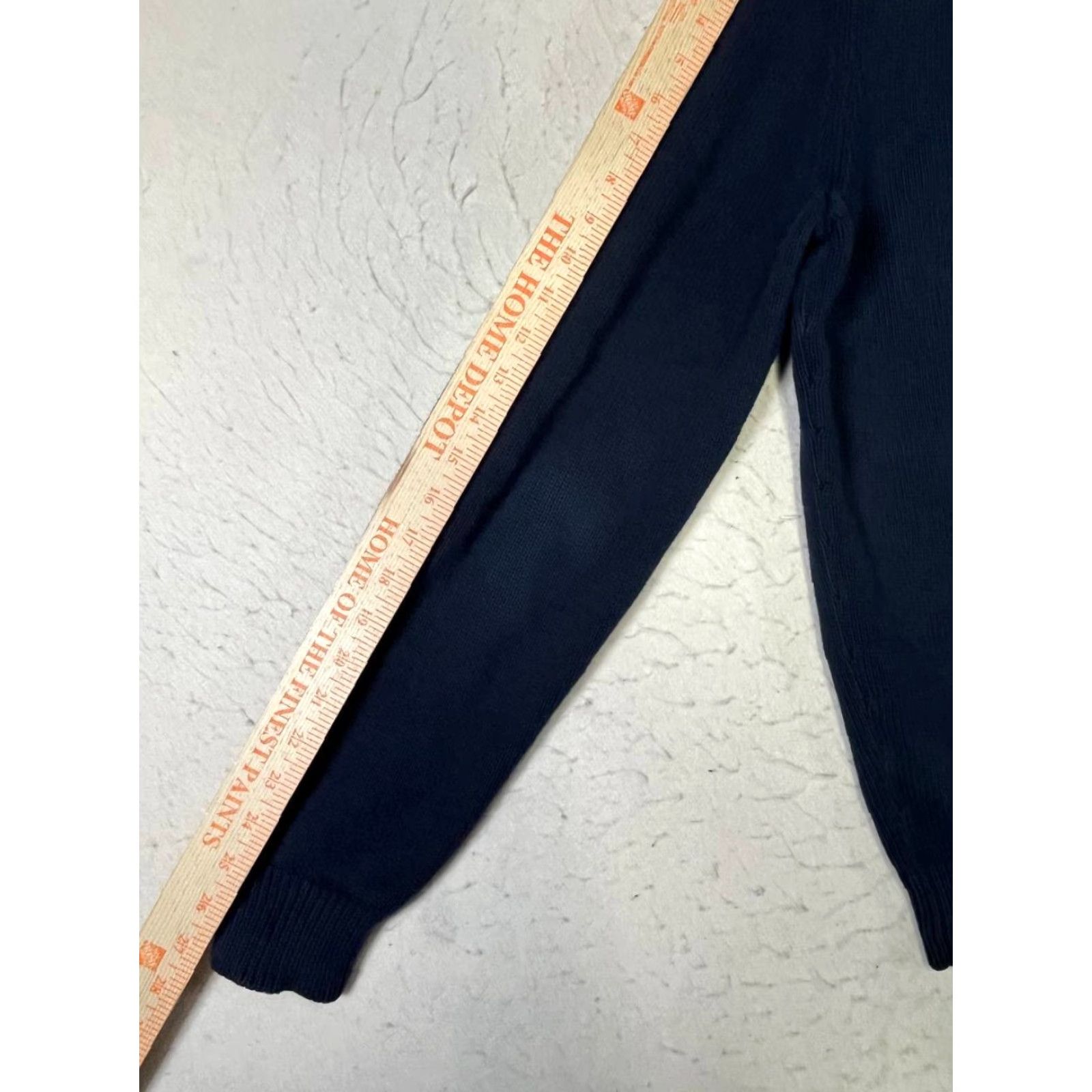 Massimo Dutti Mossimo Dutti Pullover Sweater Knit Neck Shawl L Charcoal Gray Cotton Cashmere Men Regular Knit Style Preppy Size US L / EU 52-54 / 3 - 3 Thumbnail