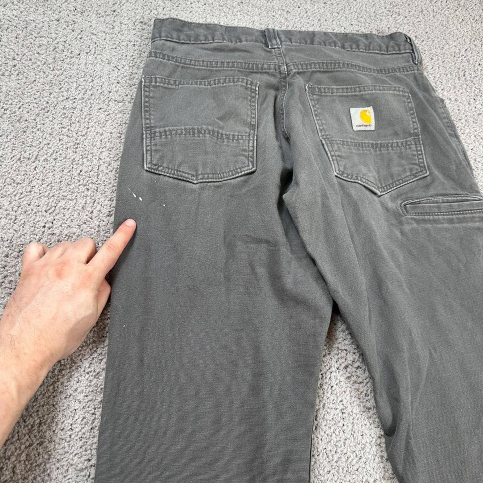Carhartt Carhartt Rugged Flex Relaxed Fit Canvas Work Pants Men 30x28 Size US 30 / EU 46 - 10 Thumbnail