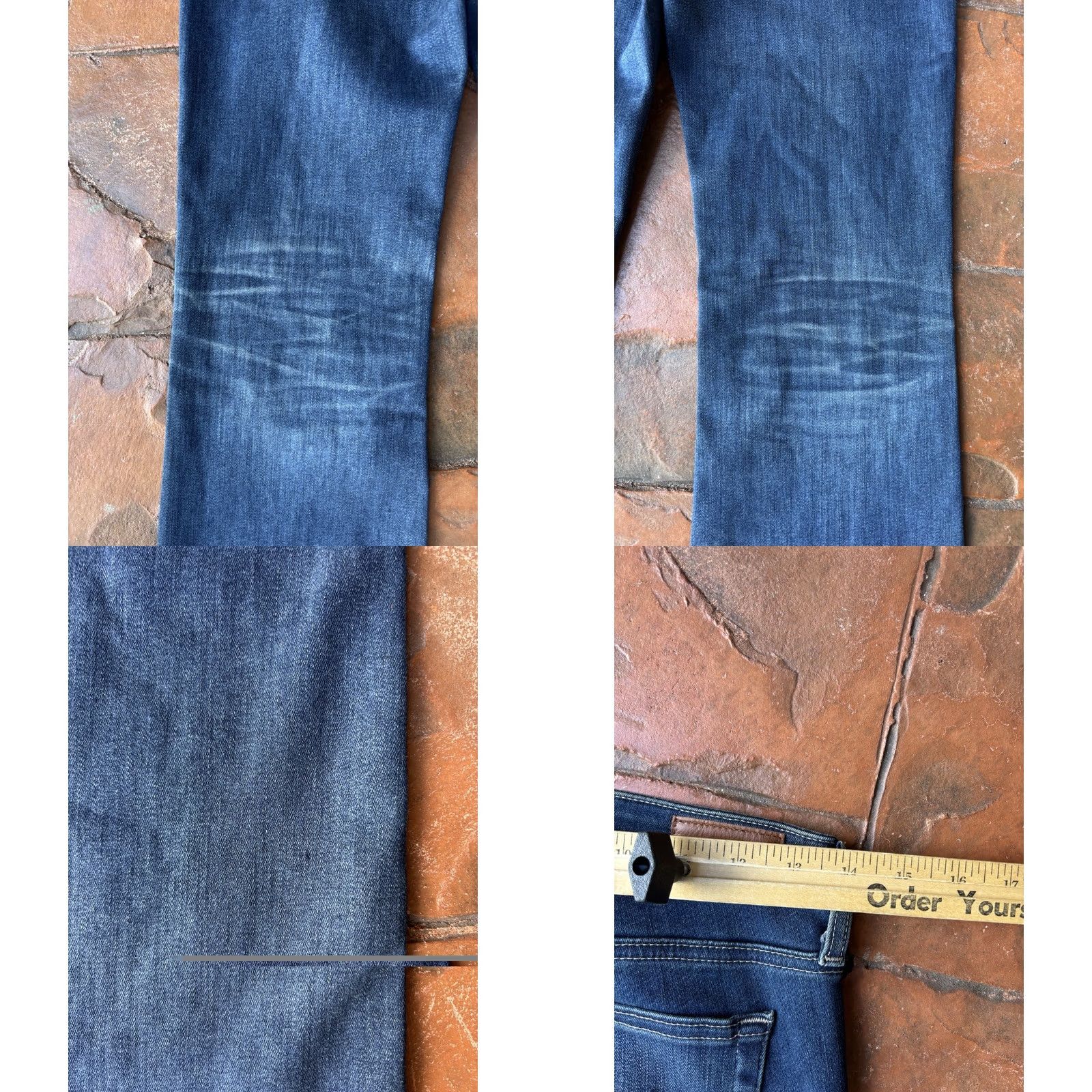 Vintage AG Adriano Goldschmied The Angel Bootcut Jeans Women’s 25R Dark Wash Classic Size 42" / US 20 - 8 Thumbnail
