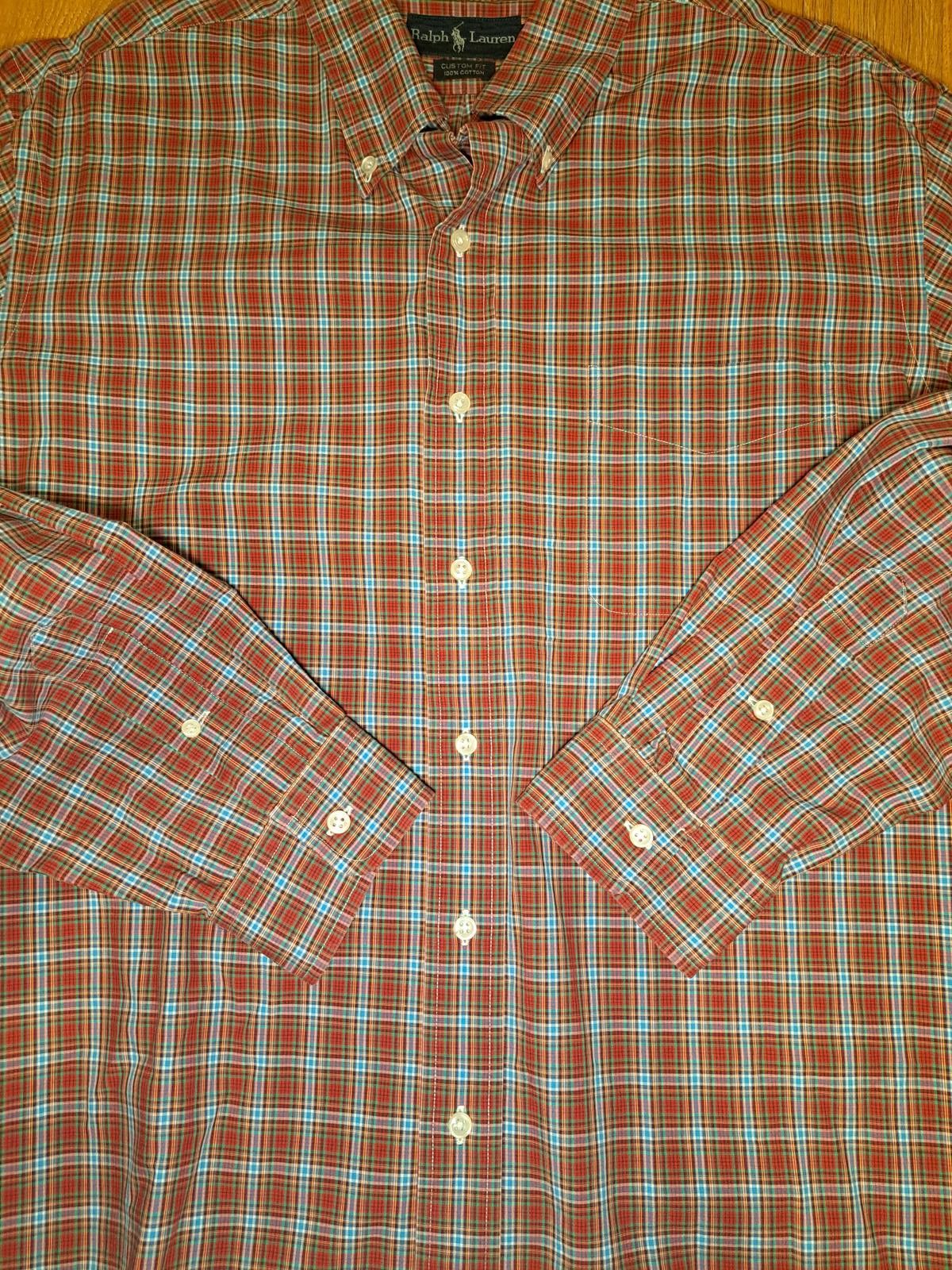 Polo Ralph Lauren VINTAGE Polo Ralph Lauren Dress Shirt Mens XXL Red Plaid Size US XXL / EU 58 / 5 - 3 Thumbnail