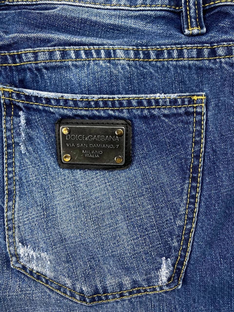 Dolce & Gabbana Dolce & Gabbana Denim Shorts Metal Logo Men Size 32 Blue Size US 32 / EU 48 - 4 Thumbnail