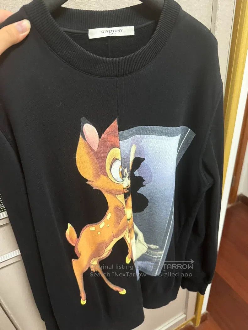 Givenchy Givenchy Dog Head Ronin Printed Hooded Long Sleeve Hoodie Size US S / EU 44-46 / 1 - 1 Thumbnail