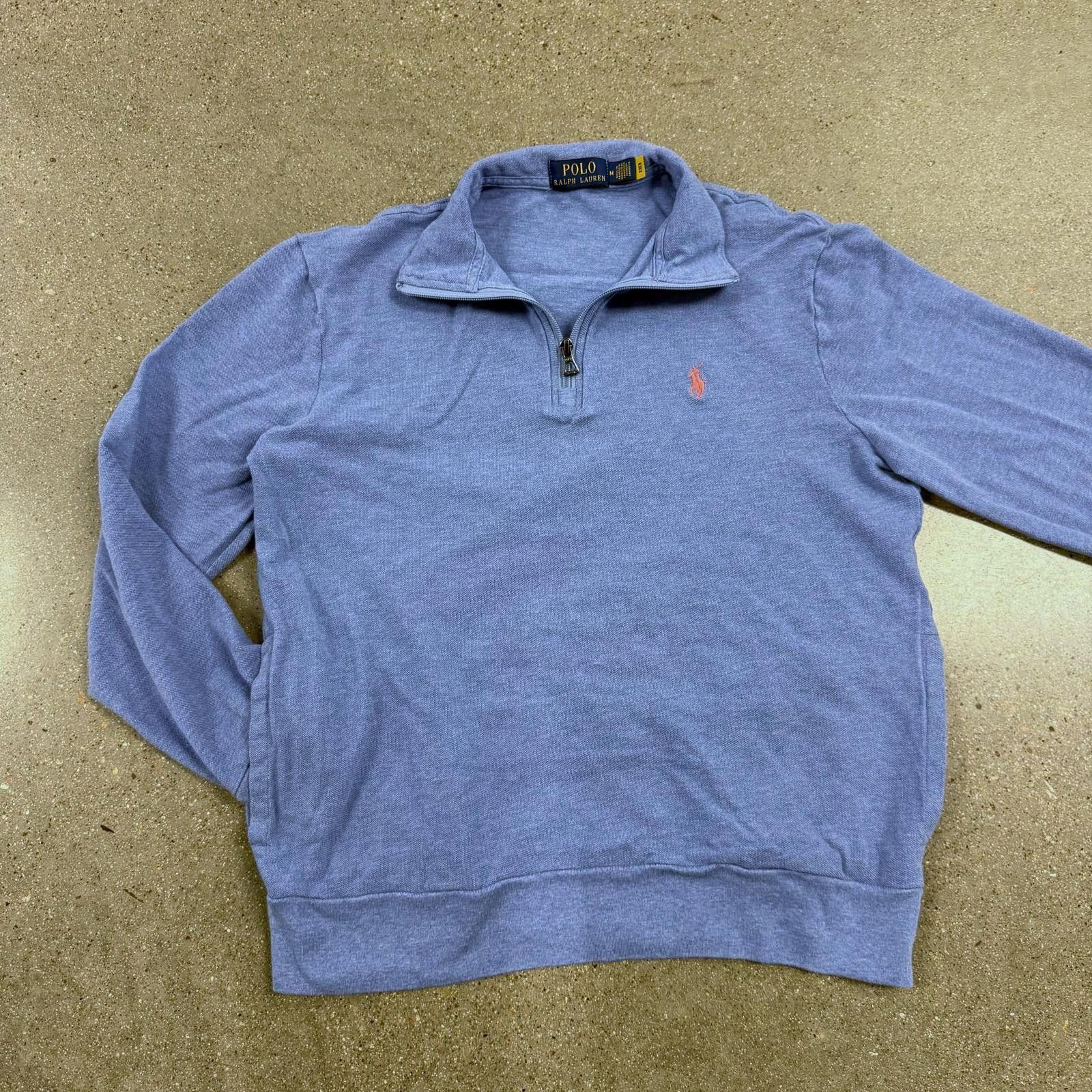 Polo Ralph Lauren Polo Ralph Lauren Men's French Rib 1/4 Zip Pullover M Size US M / EU 48-50 / 2 - 1 Thumbnail