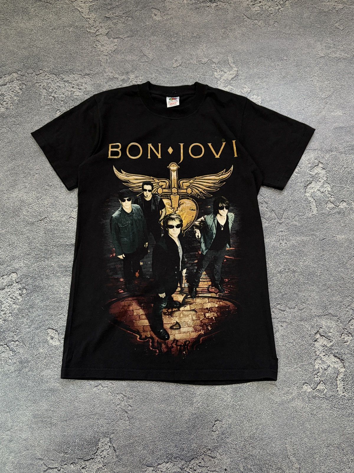 Band Tees Vintage 2011 Bon Jovi European Tour T-Shirt Black Men SZ S Size US S / EU 44-46 / 1 - 1 Thumbnail