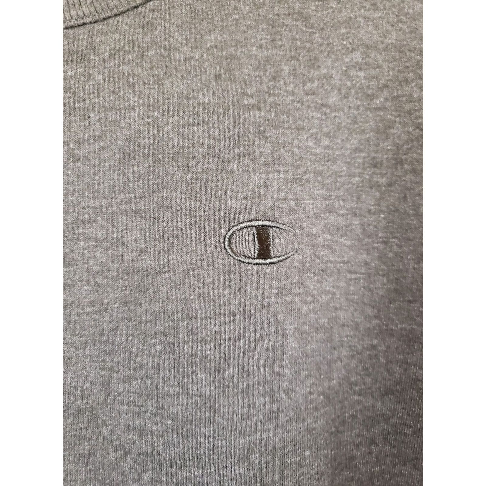 Champion Champion Powerblend Fleece Crew Neck Sweatshirt with C Logo Mens M Granite Heather Heavyweight Size US M / EU 48-50 / 2 - 4 Thumbnail