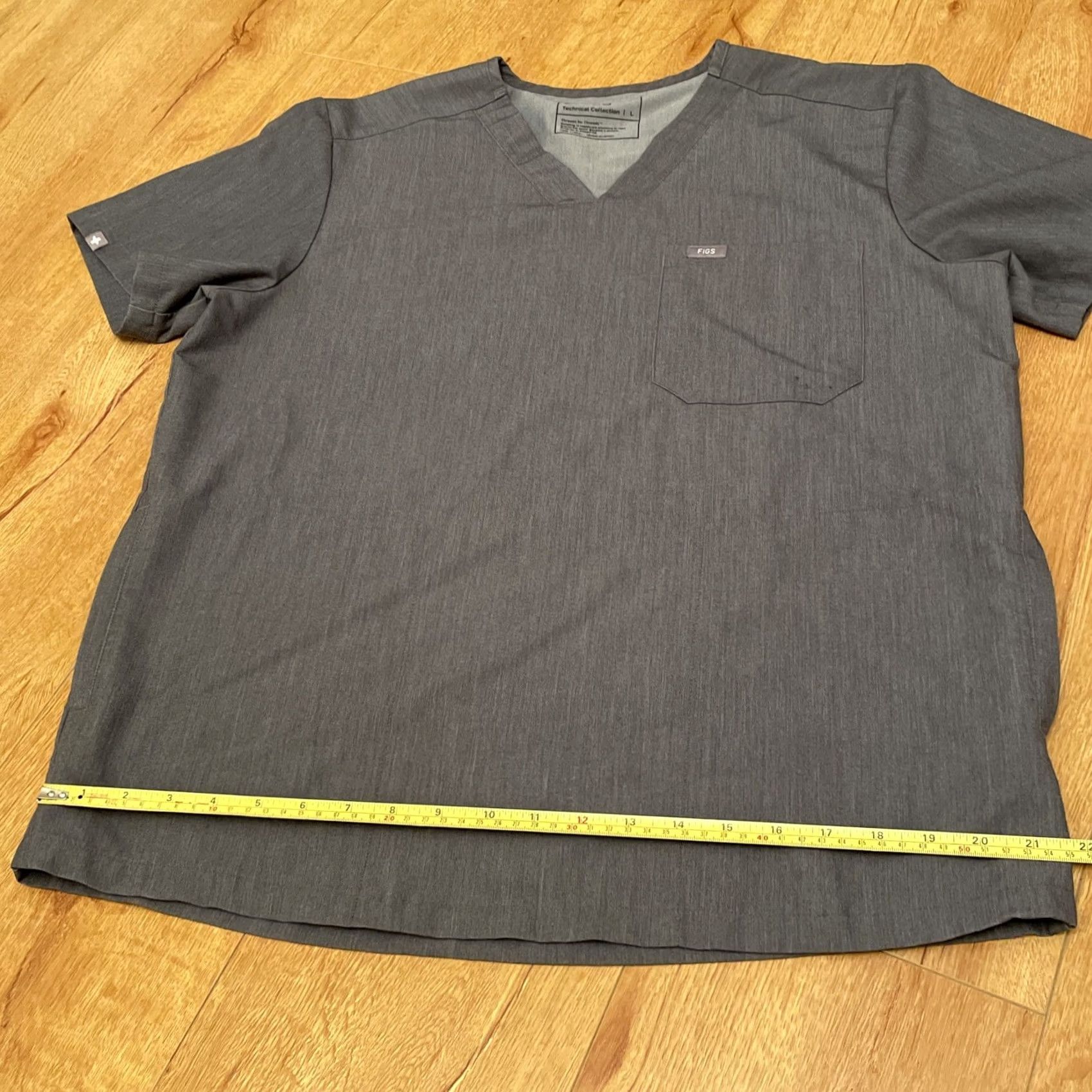 Vintage FIGS Scrubs Top Mens Large Leon 3 Pocket Technical Collection Graphite Gray Mens L Gray Solid Polyester Pre-owned# Size US L / EU 52-54 / 3 - 7 Thumbnail