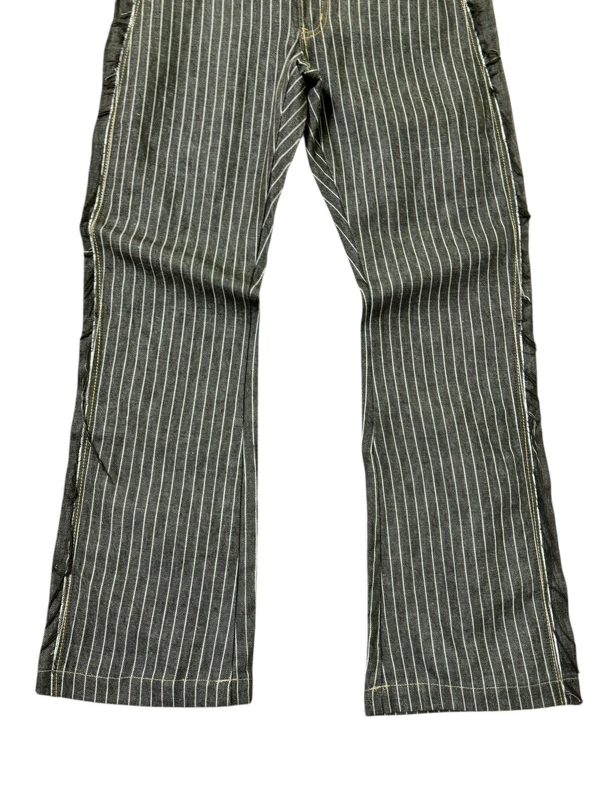 Hysteric Glamour FLARE STRIPED BROWN RECONSTRUCTED BOOT CUT DENIM Size US 28 / EU 44 - 6 Thumbnail