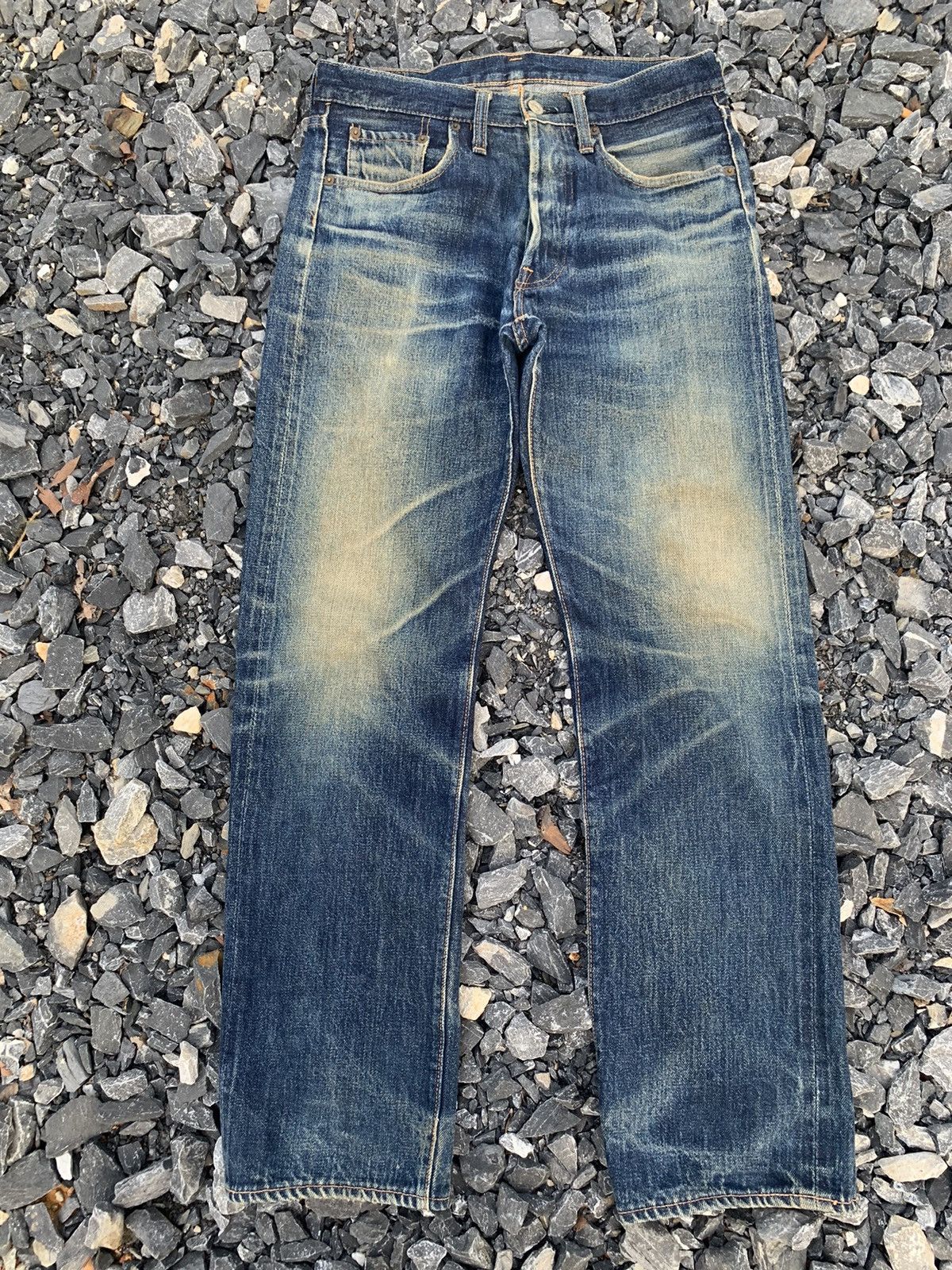 Denime VINTAGE DENIME SELVEDGE RUSTY JAPANESE DISTRESSED DENIM Size US 30 / EU 46 - 1 Thumbnail
