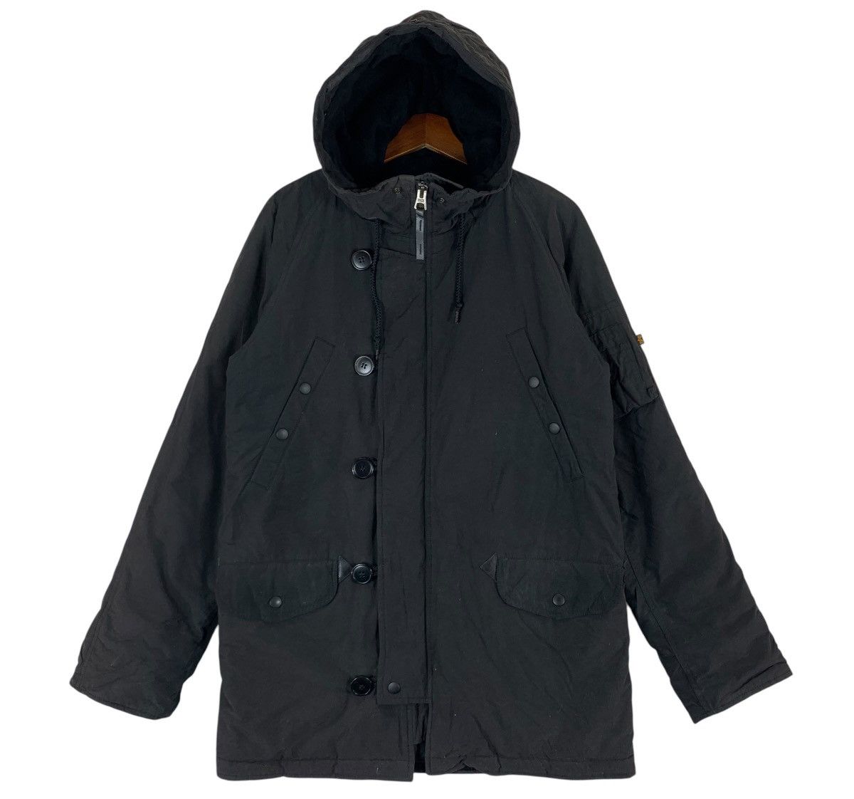 Alpha Industries VINTAGE ALPHA INDUSTRIES PARKA HOODIE BOMBER JACKET Size US M / EU 48-50 / 2 - 1 Thumbnail