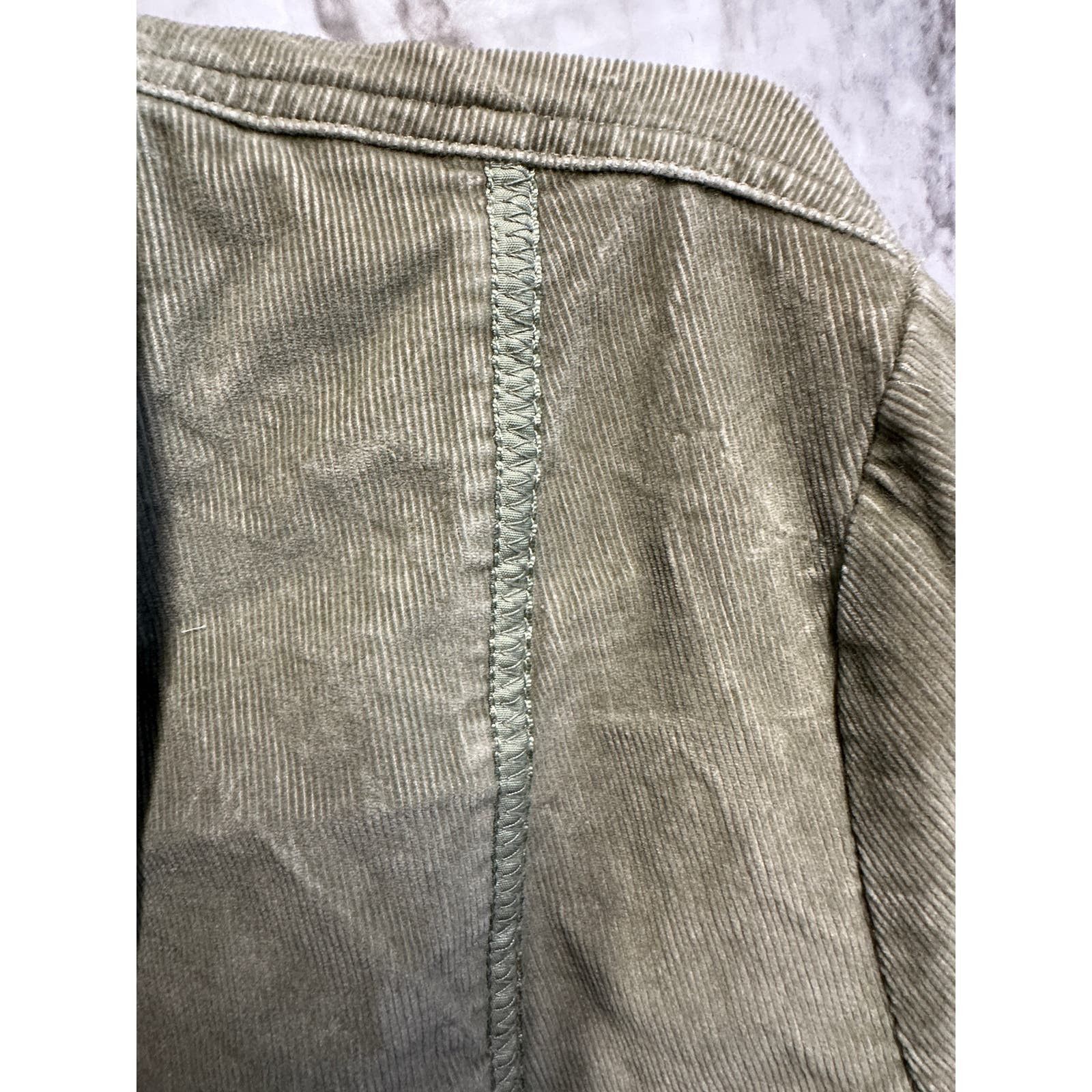 Designer J. Jill Corduroy Green Jacket women size L Size L / US 10 / IT 46 - 10 Thumbnail