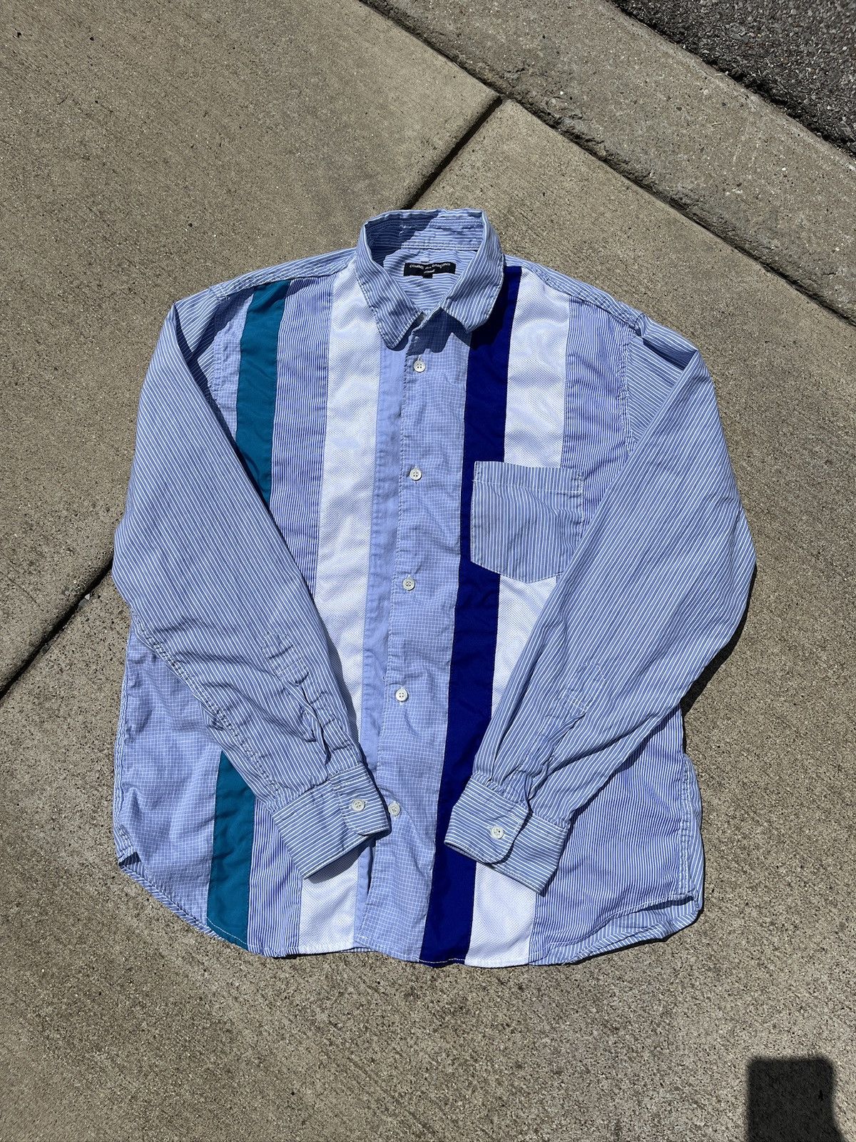 Comme des Garcons Comme Des Garcons SS20 Striped Shirt (unisex) Size US M / EU 48-50 / 2 - 1 Thumbnail