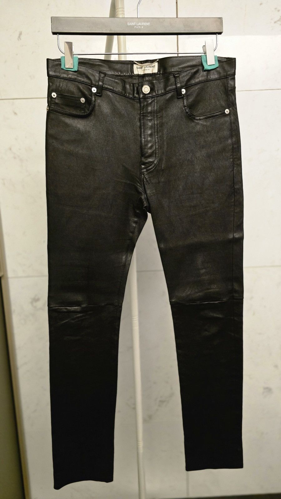 Saint Laurent Paris Saint Laurent 13 FW Runway Lamb Skin Leather Pants Size US M / EU 48-50 / 2 - 1 Thumbnail