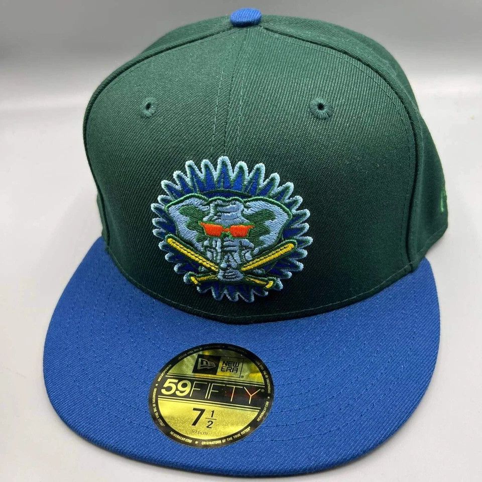 New Era Oakland Athletics Hat Men 7 1/2 59Fifty New Era Fitted Cap Size ONE SIZE - 3 Thumbnail