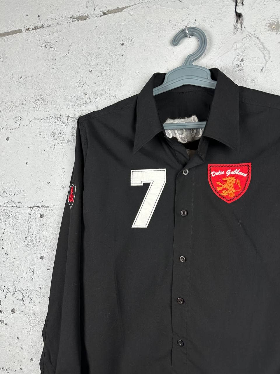 Vintage Y2k Vintage Dolce & Gabbana D&G Big Logo Black Shirt Size US M / EU 48-50 / 2 - 4 Thumbnail