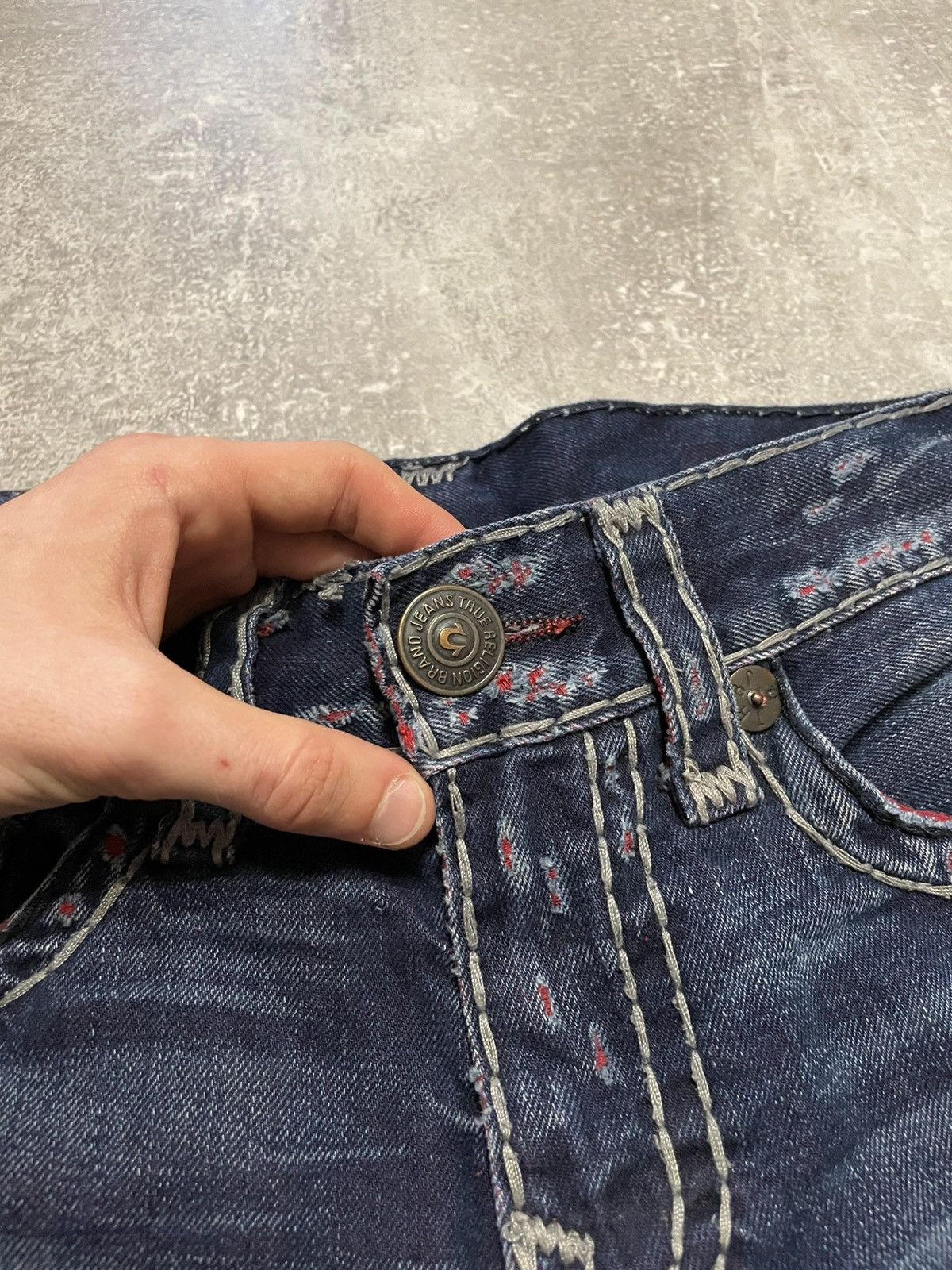 True Religion × Vintage Vintage True Religion Distressed Denim Shorts Size 30 Size US 30 / EU 46 - 7 Thumbnail
