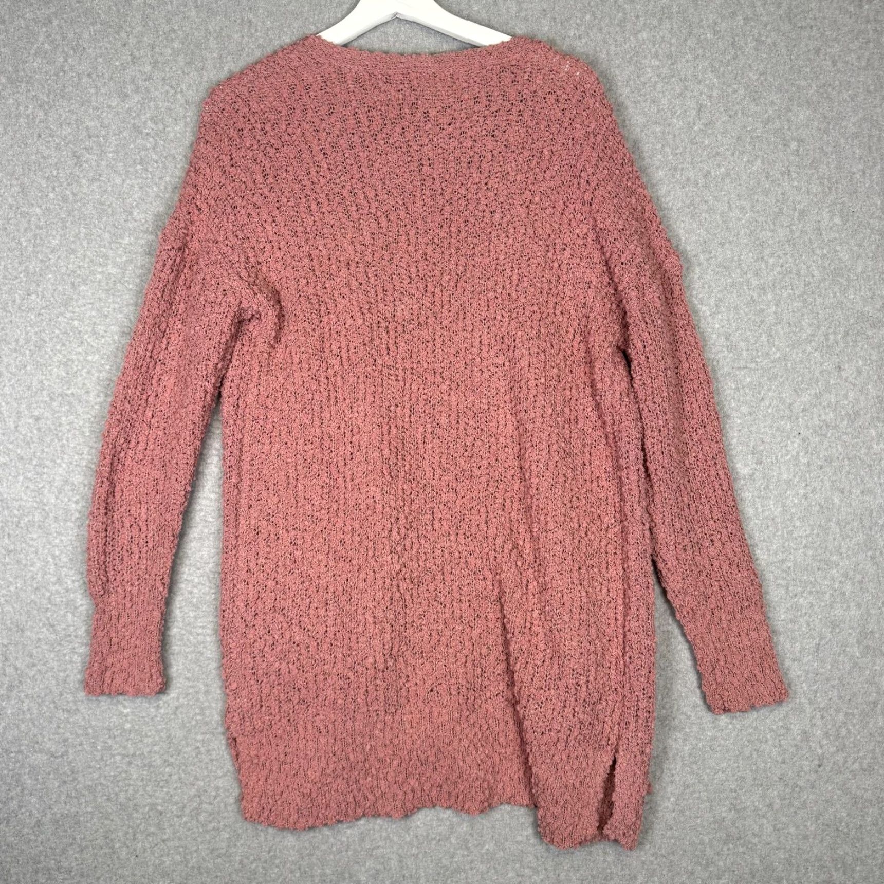 Vintage Maurices Cardigan Pink Chunky Knit Open Front Womens Medium M Size M / US 6-8 / IT 42-44 - 6 Thumbnail