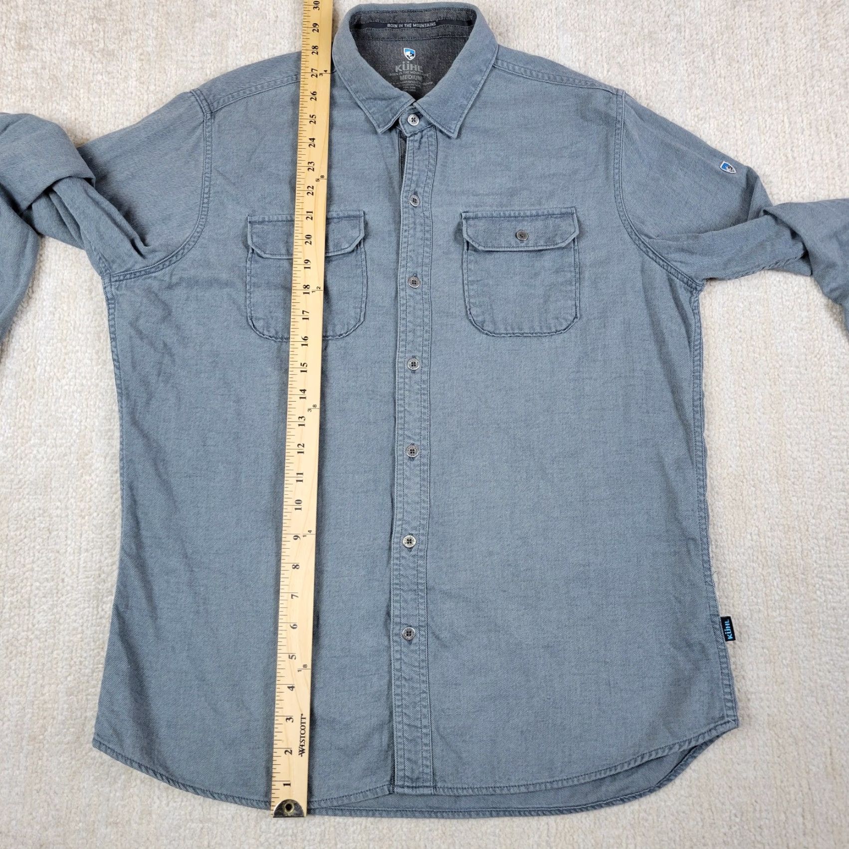 Vintage Kuhl Descendr Flannel Shirt Mens M Gray Long Sleeve Button Up Hiking Outdoors Shirt Mens M Gray Button-Up Shirt Outdoors Hiking Descendr Flannel Kuhl Size US M / EU 48-50 / 2 - 5 Thumbnail
