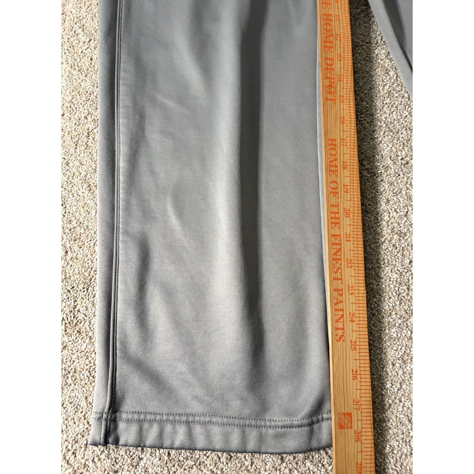 Nautica Nautica Competition Sweatpants Mens 2XL Gray Fleece Elastic Waist Zip Pocket Relaxed Straight Pockets 100% Polyester Winter Mens Size US 39 - 2 Thumbnail